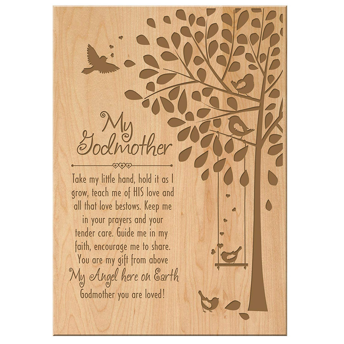 Godmother Wall Hanging Plaque Gift - Take My Little Hand - LifeSong Milestones