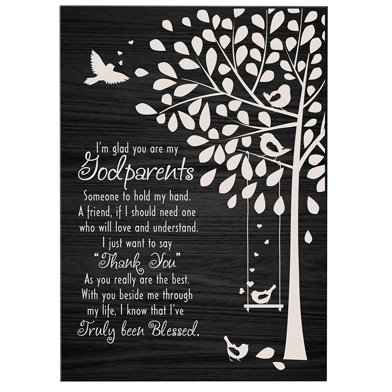 Godparent Thank You Gift from Godchild - I've Truly Been Blessed 6x8 - LifeSong Milestones