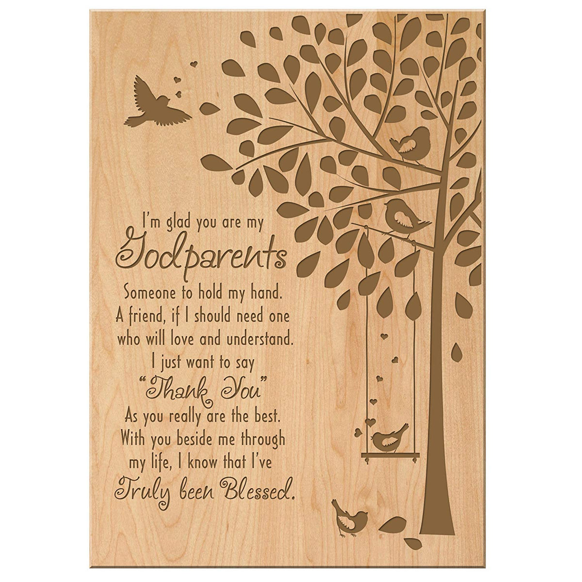 Godparent Thank You Gift from Godchild - I've Truly Been Blessed 6x8 - LifeSong Milestones