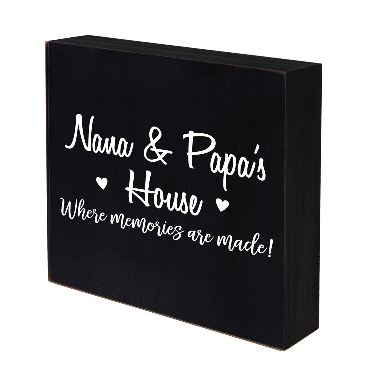 Grandparent Gifts Black 10"x10" Shadow Box - Memories - LifeSong Milestones