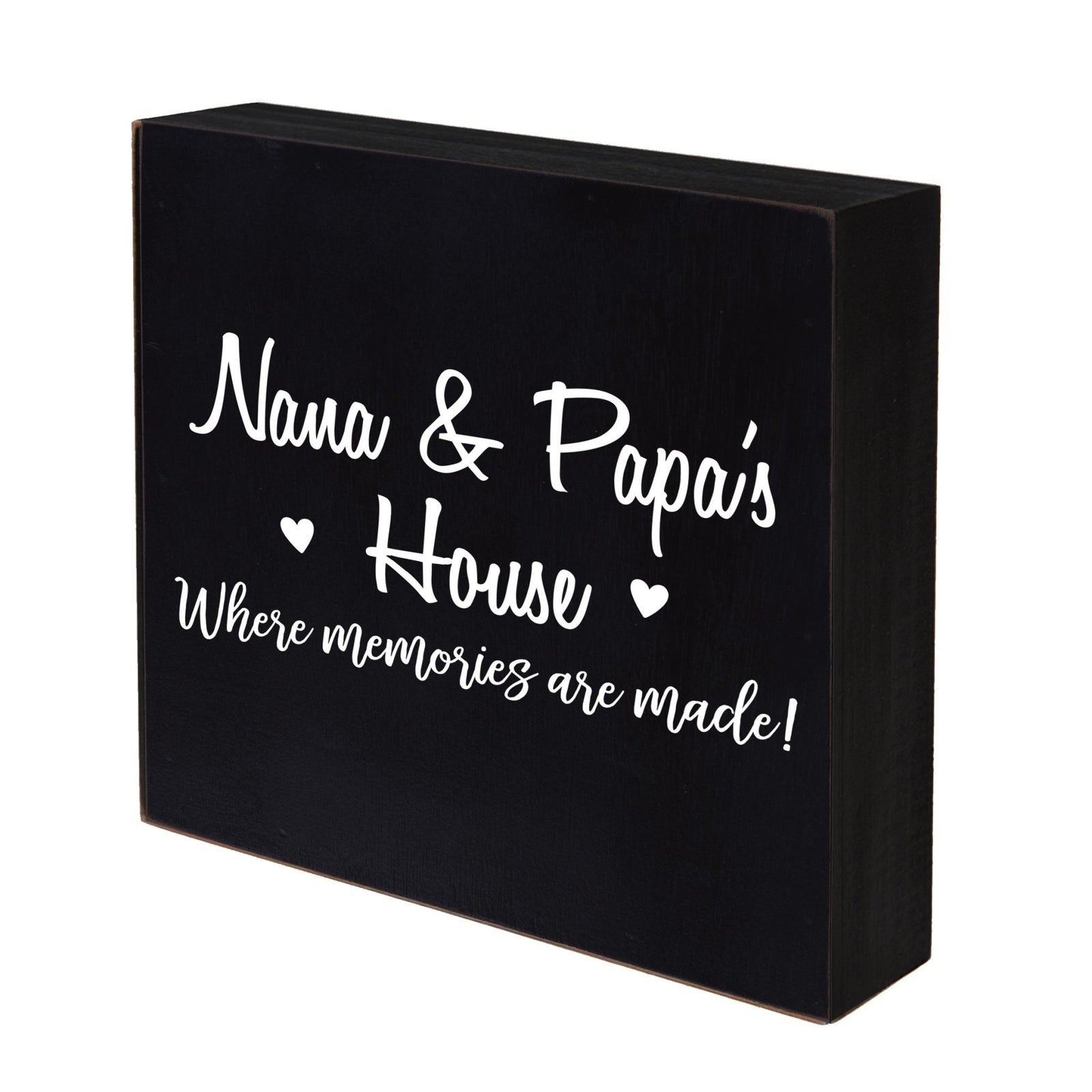 Grandparent Gifts Black 10"x10" Shadow Box - Memories - LifeSong Milestones