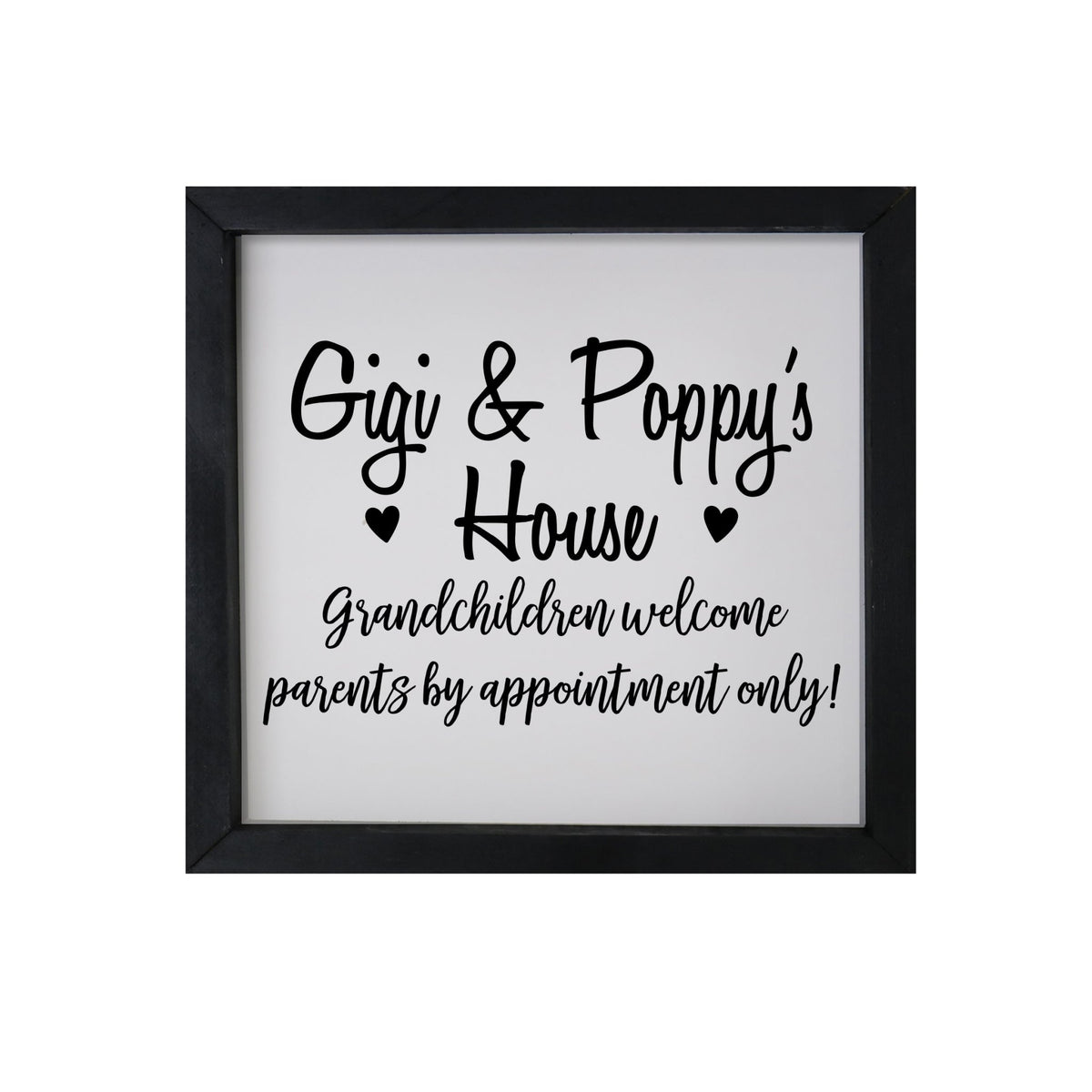 Grandparent Gifts Framed Shadow Box - Gigi & Poppy Welcome - LifeSong Milestones