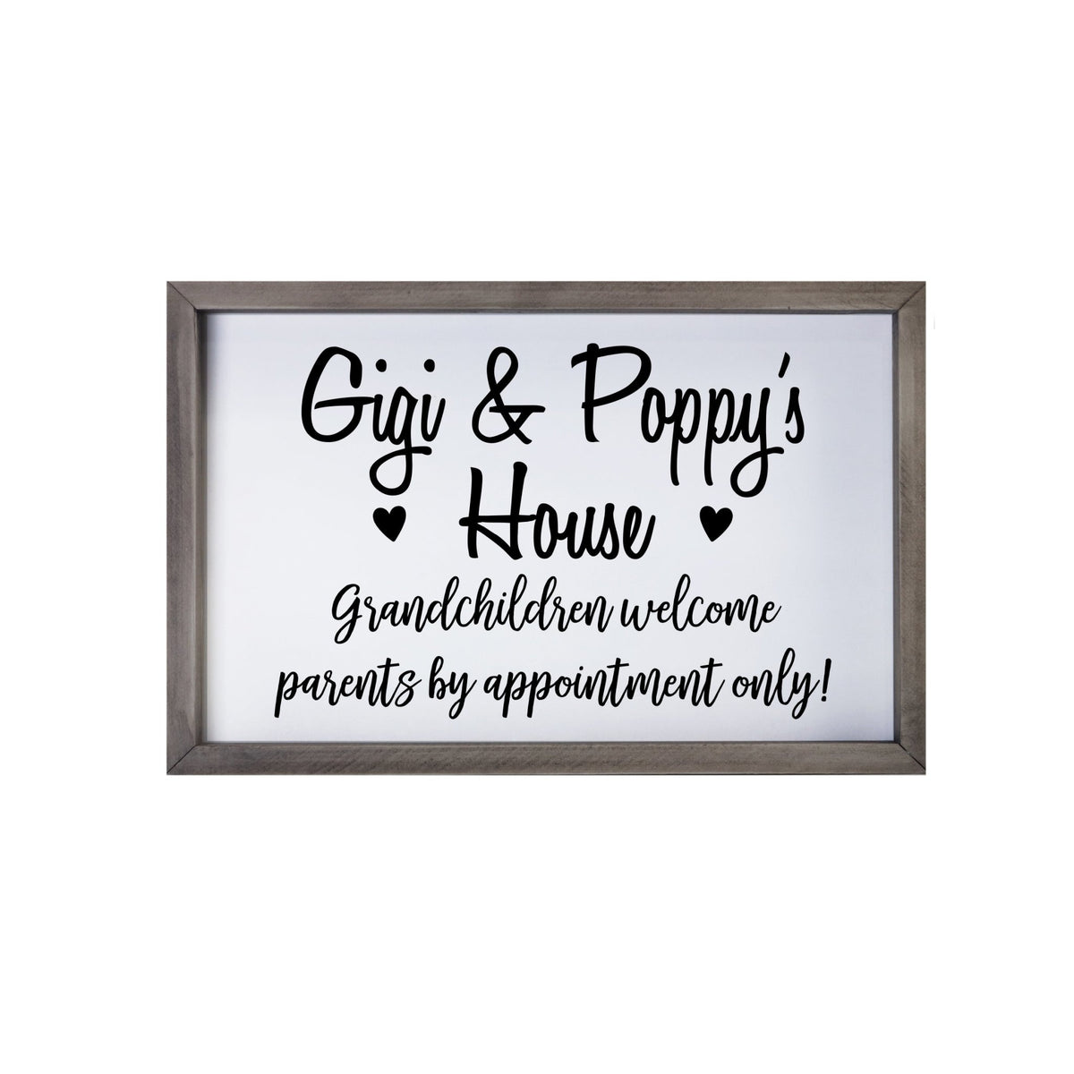 Grandparent Gifts Framed Shadow Box - Gigi & Poppy Welcome - LifeSong Milestones