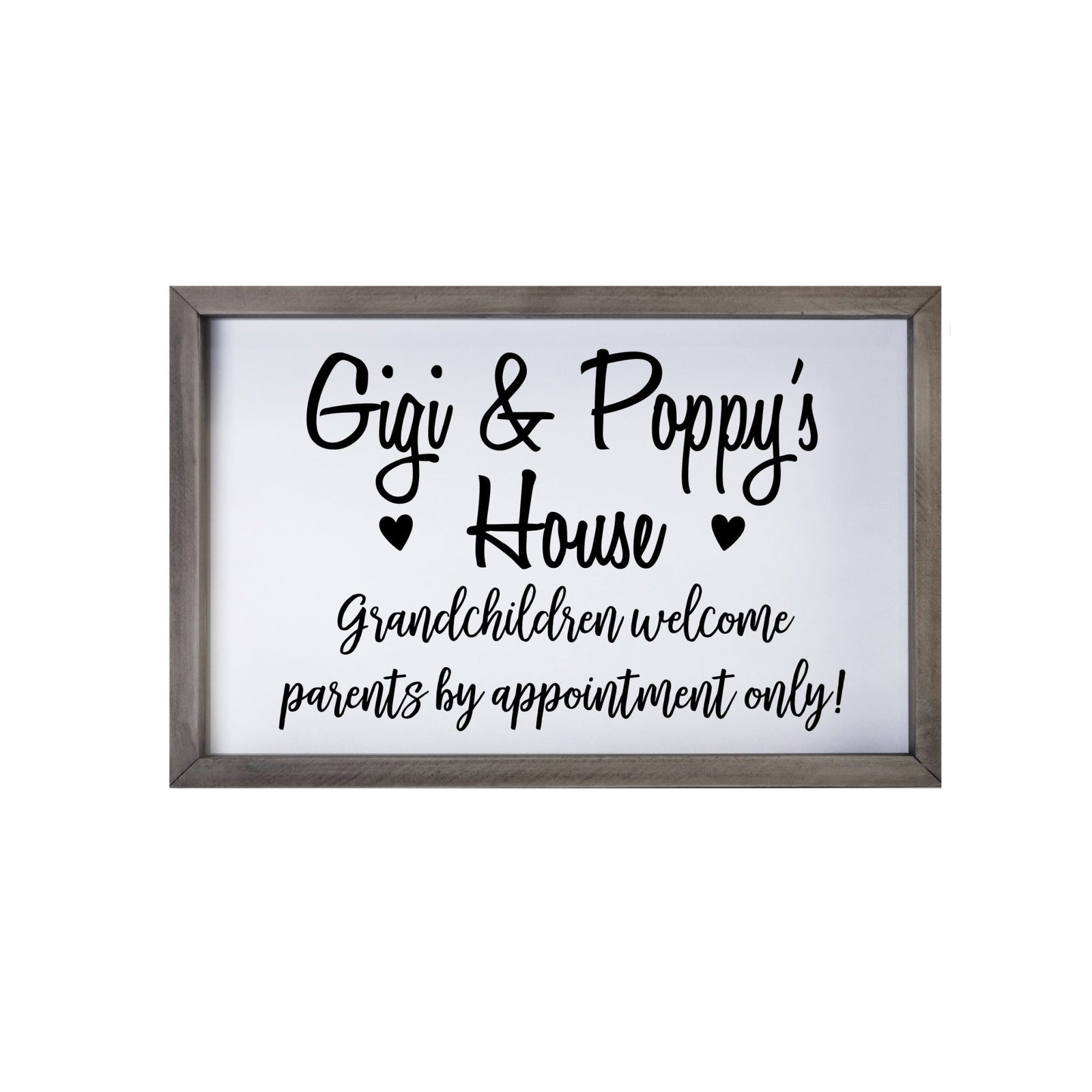 Grandparent Gifts Framed Shadow Box - Gigi & Poppy Welcome - LifeSong Milestones