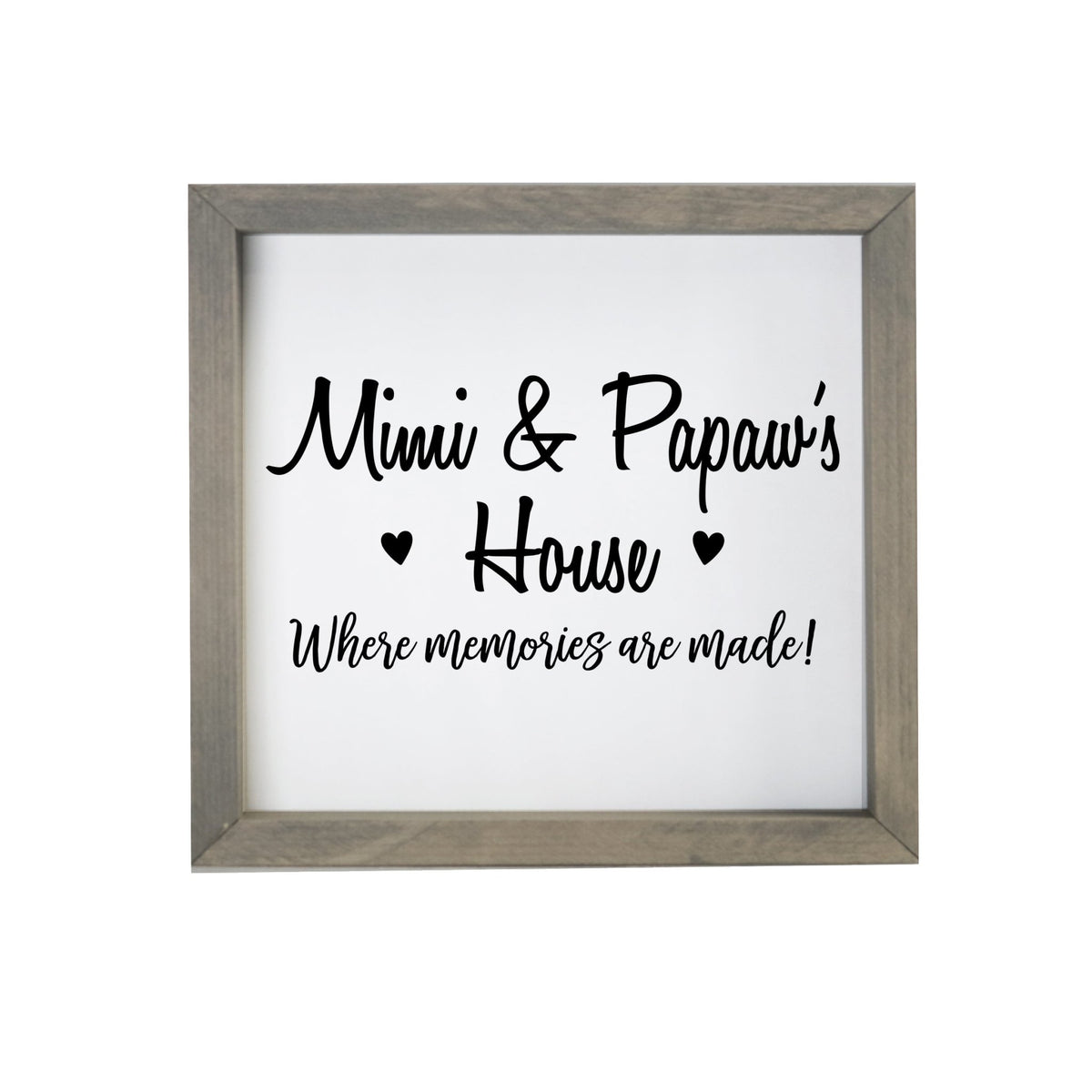 Grandparent Gifts Framed Shadow Box - Mimi & Papaw Memories - LifeSong Milestones