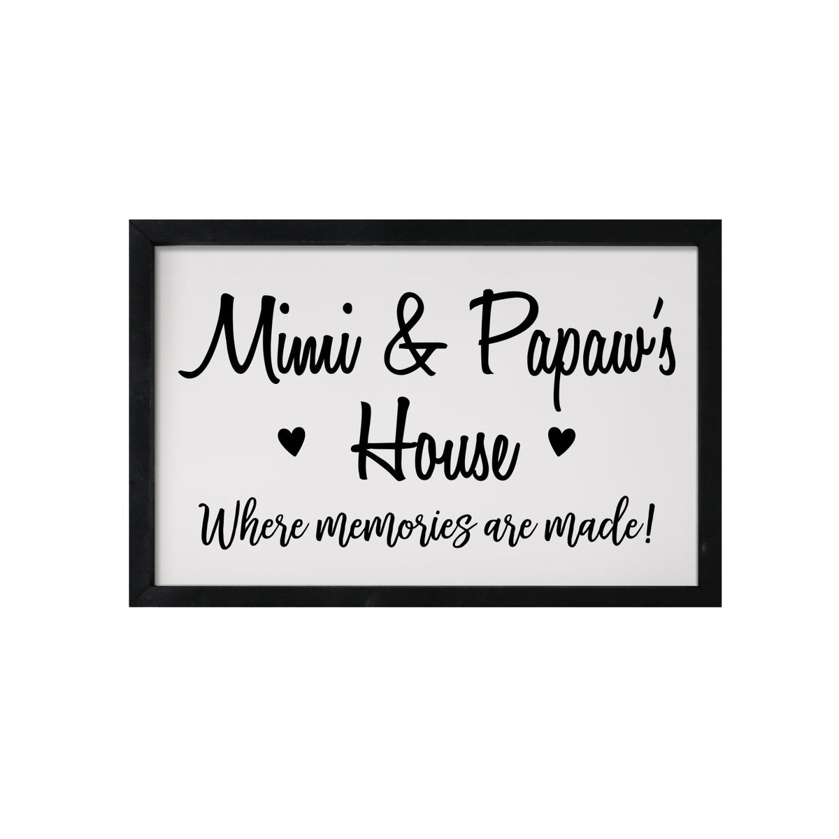 Grandparent Gifts Framed Shadow Box - Mimi &amp; Papaw Memories - LifeSong Milestones
