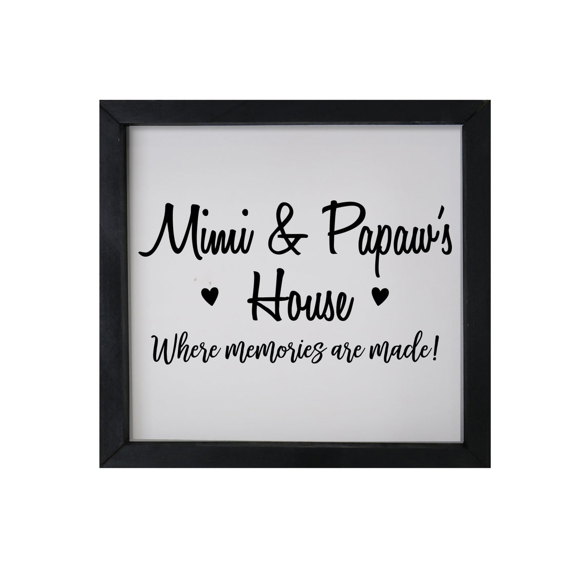 Grandparent Gifts Framed Shadow Box - Mimi & Papaw Memories - LifeSong Milestones