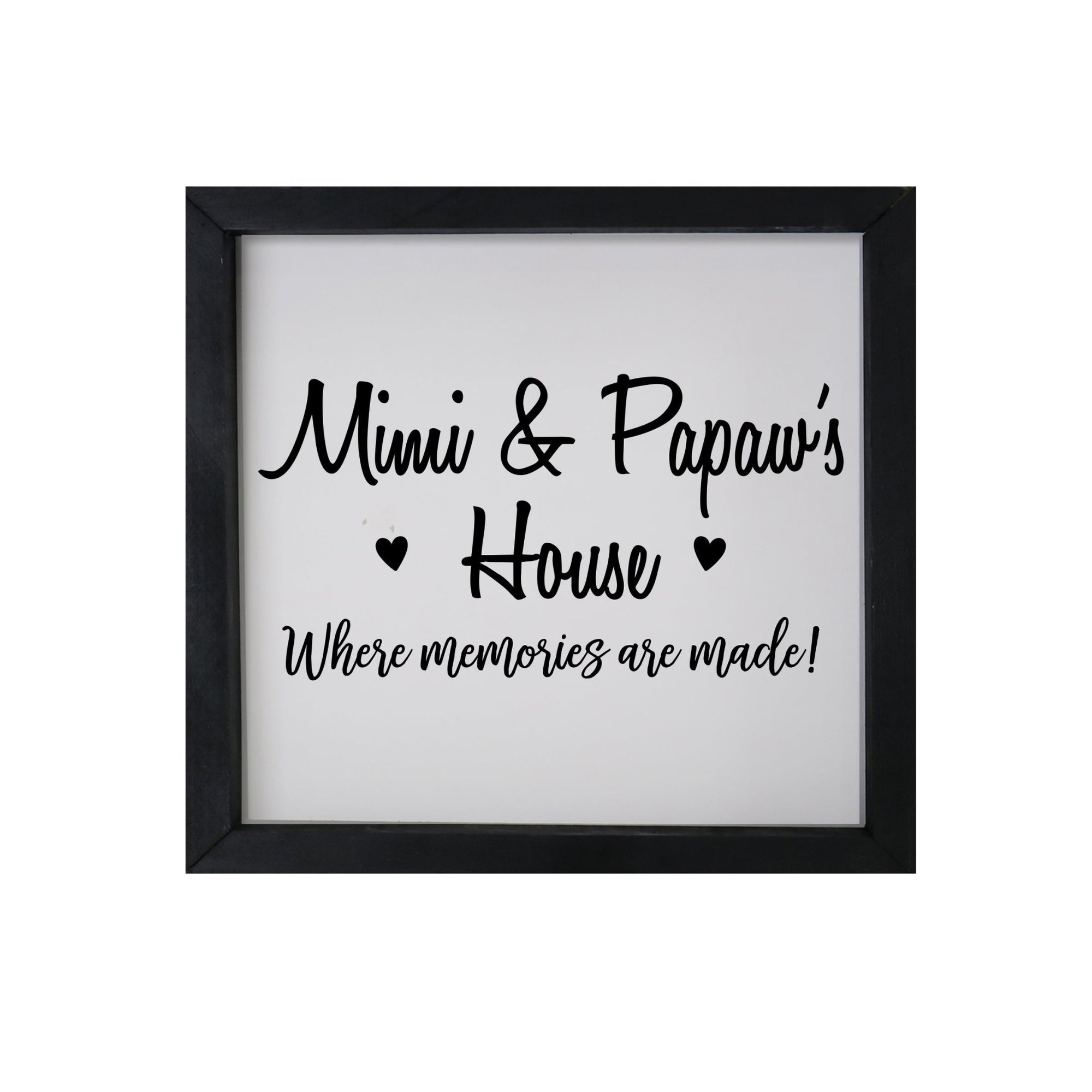 Grandparent Gifts Framed Shadow Box - Mimi & Papaw Memories - LifeSong Milestones