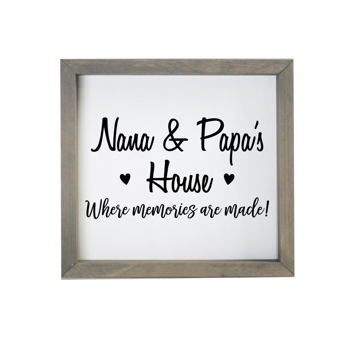 Grandparent Gifts Framed Shadow Box - Nana & Papa Memories - LifeSong Milestones