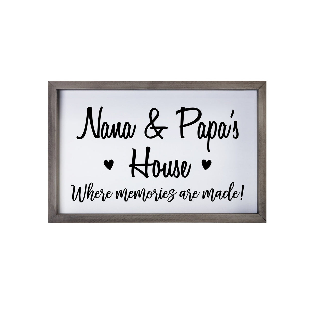 Grandparent Gifts Framed Shadow Box - Nana & Papa Memories - LifeSong Milestones