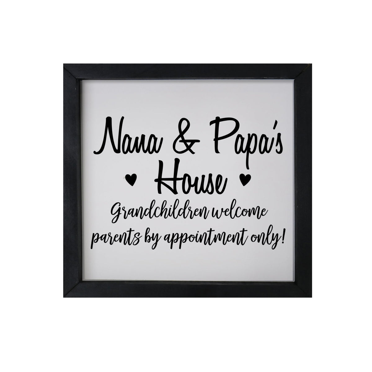 Grandparent Gifts Framed Shadow Box - Nana & Papa Welcome - LifeSong Milestones