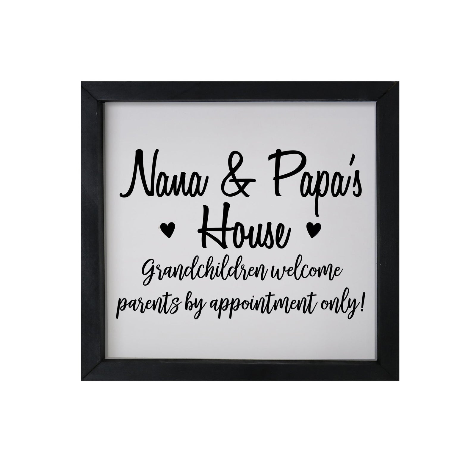 Grandparent Gifts Framed Shadow Box - Nana & Papa Welcome - LifeSong Milestones