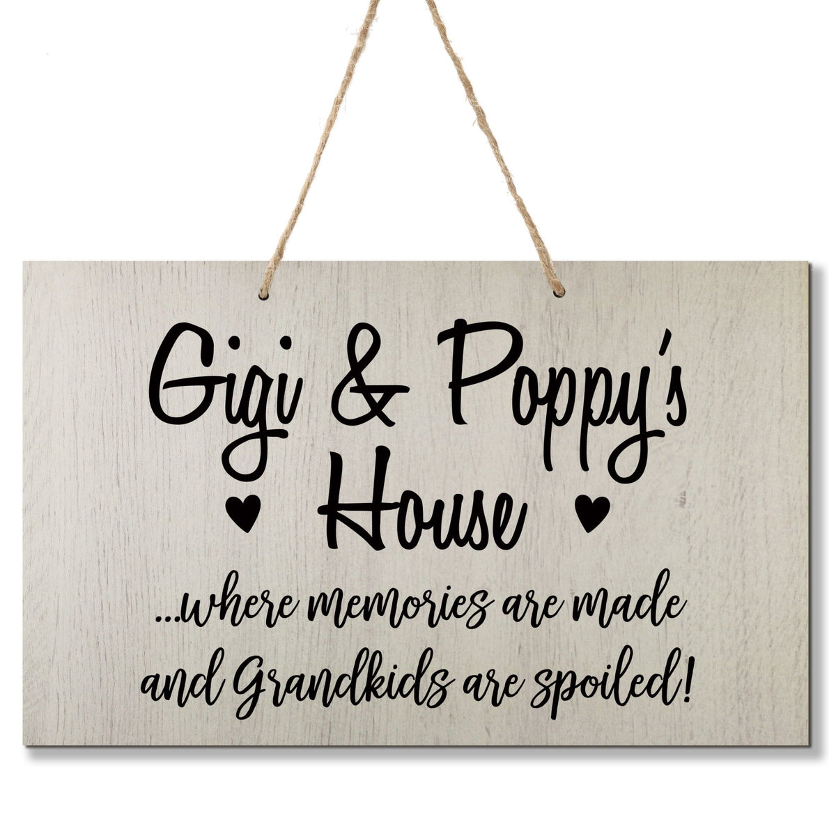 Grandparent Wall Hanging Sign Gift - Grandkids Spoiled - LifeSong Milestones