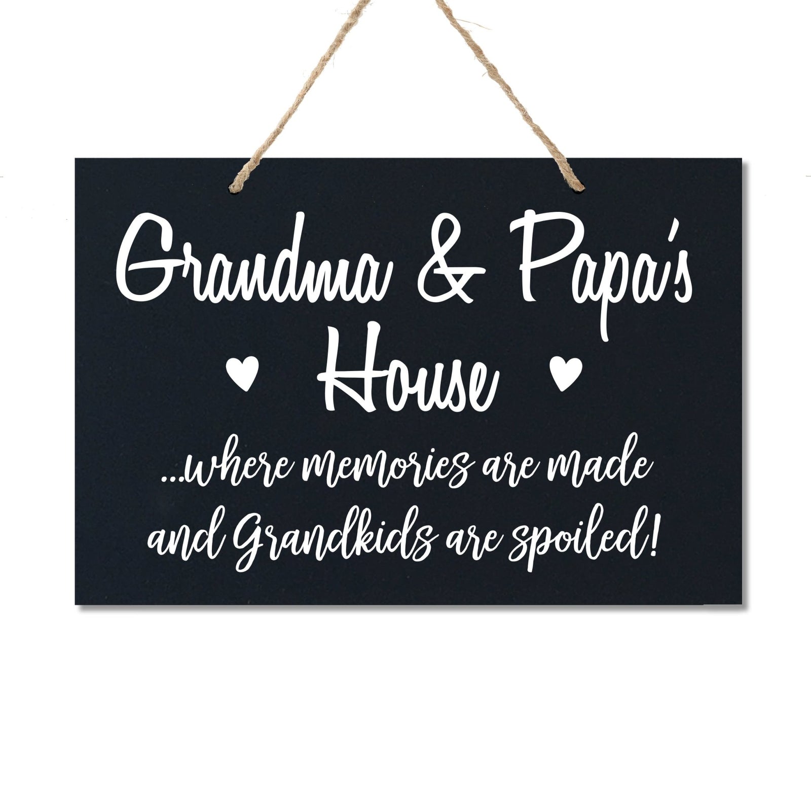 Grandparent Wall Hanging Sign Gift - Grandkids Spoiled - LifeSong Milestones