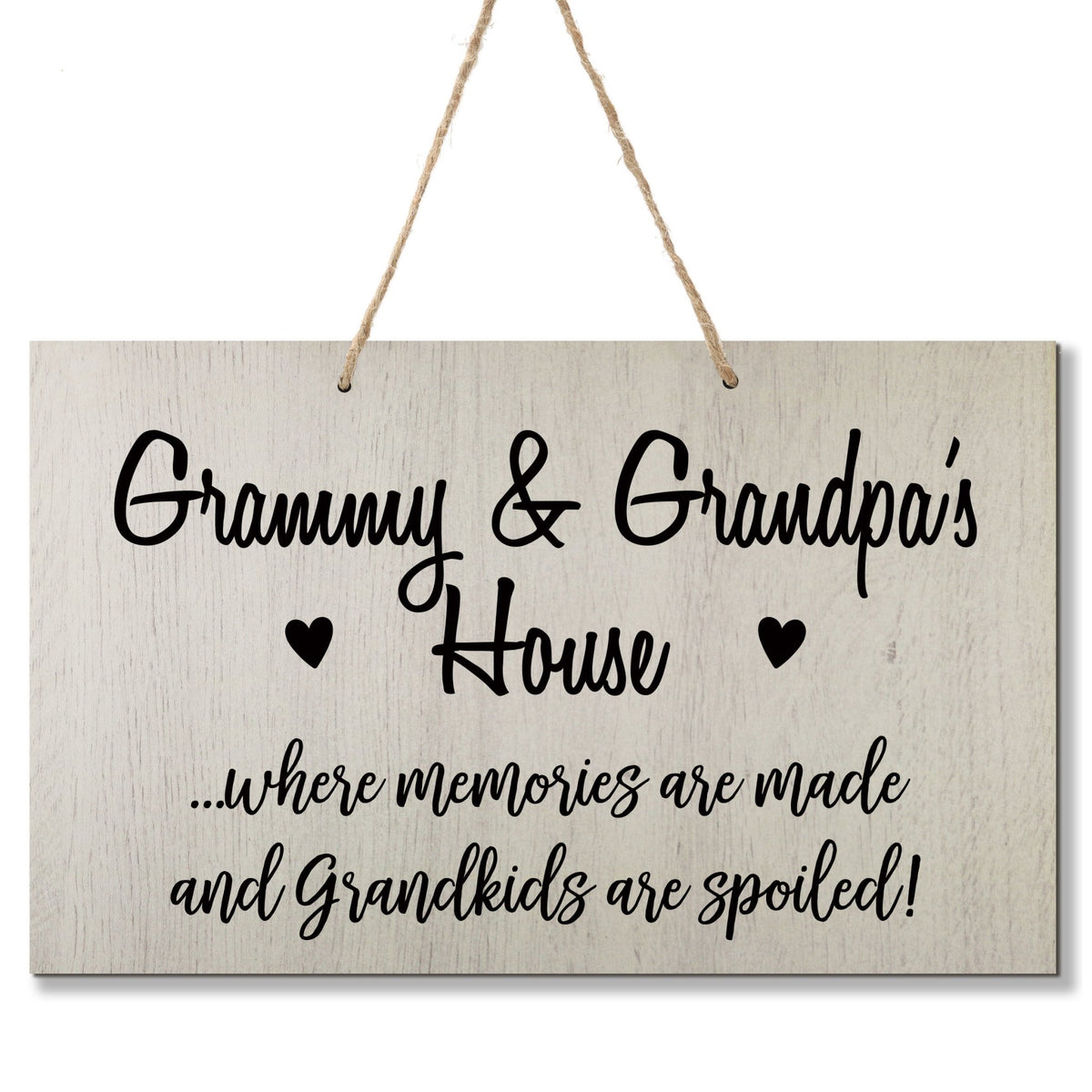 Grandparent Wall Hanging Sign Gift - Grandkids Spoiled - LifeSong Milestones