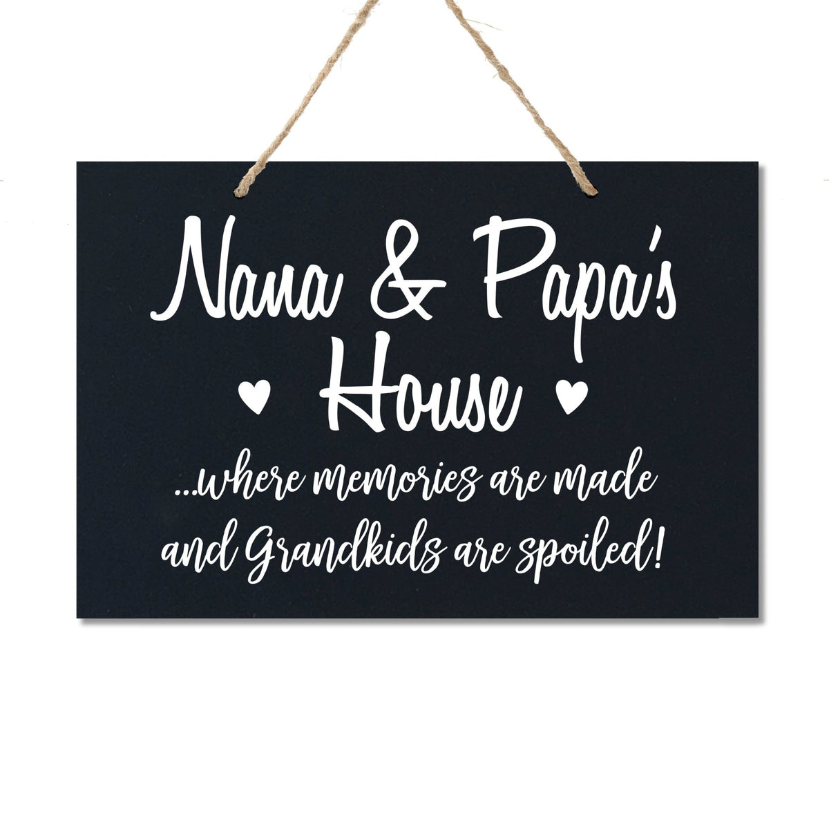 Grandparent Wall Hanging Sign Gift - Grandkids Spoiled - LifeSong Milestones
