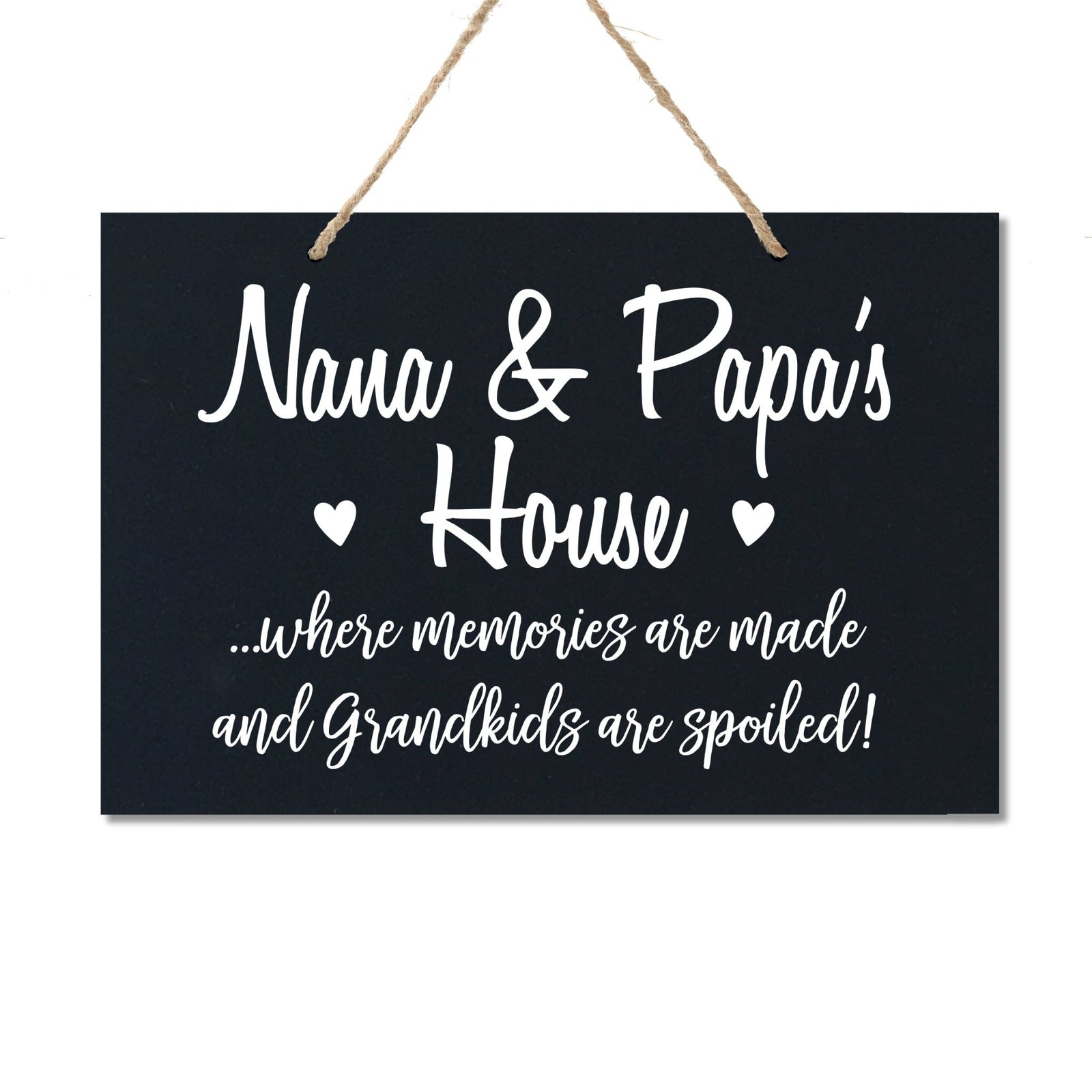 Grandparent Wall Hanging Sign Gift - Grandkids Spoiled - LifeSong Milestones