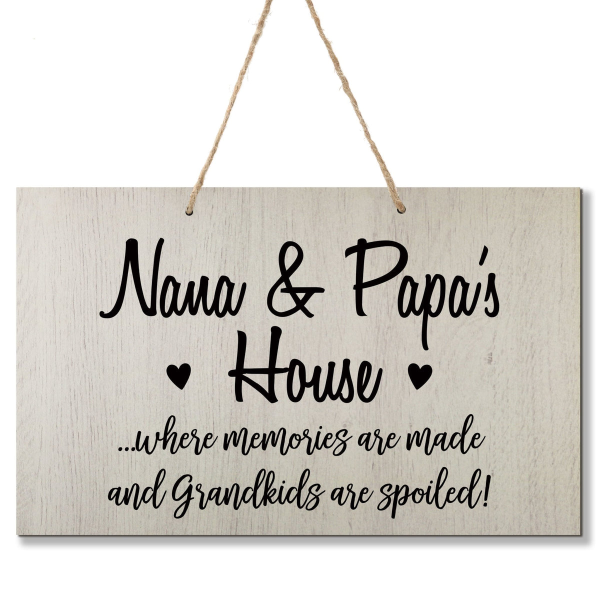 Grandparent Wall Hanging Sign Gift - Grandkids Spoiled - LifeSong Milestones