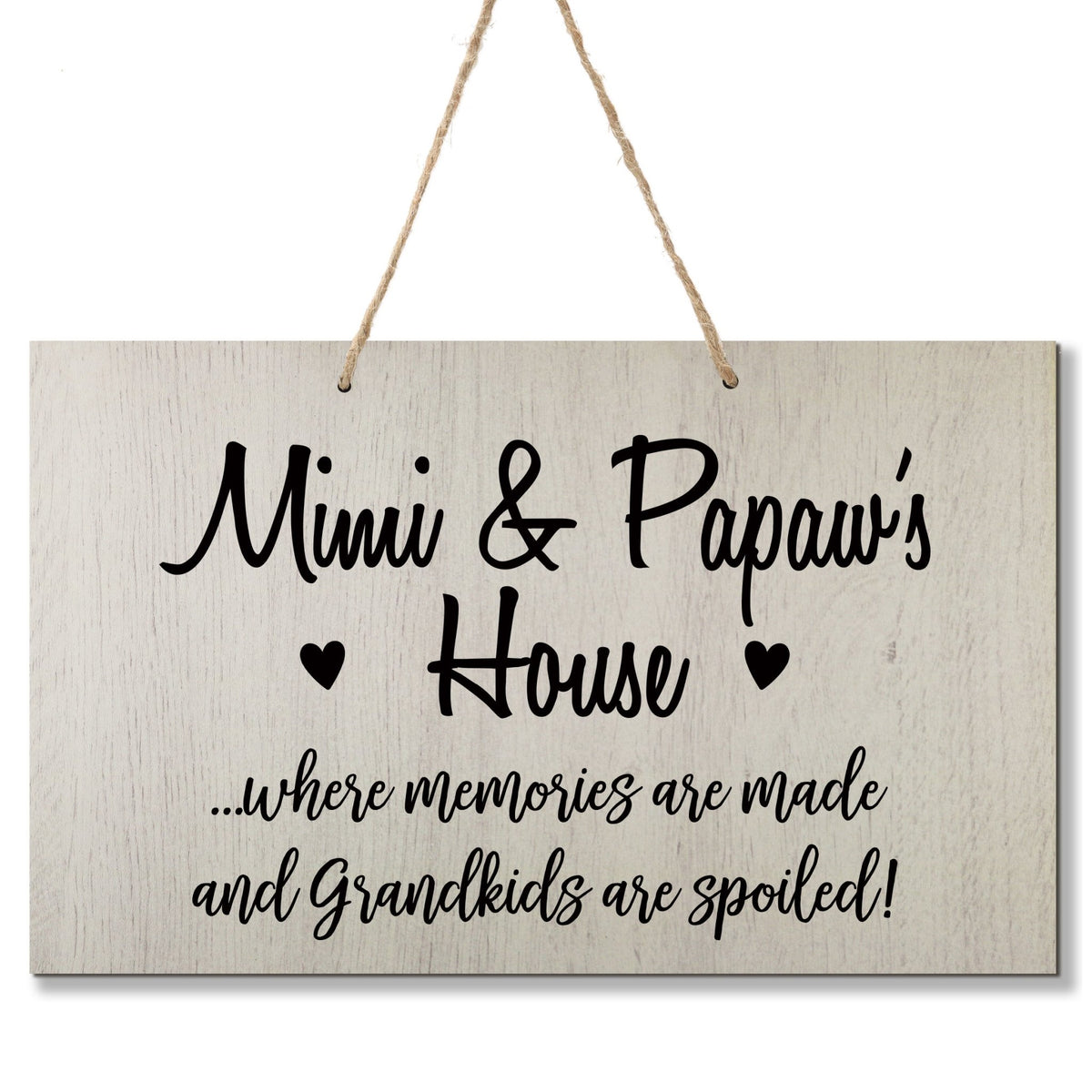 Grandparent Wall Hanging Sign Gift - Grandkids Spoiled - LifeSong Milestones