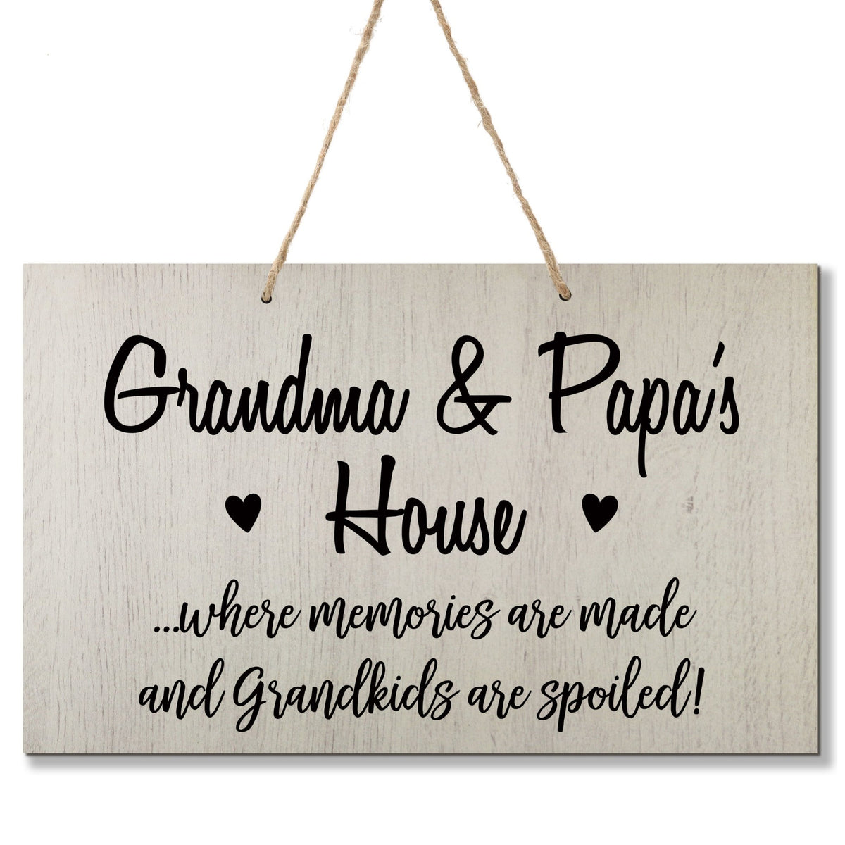 Grandparent Wall Hanging Sign Gift - Grandkids Spoiled - LifeSong Milestones