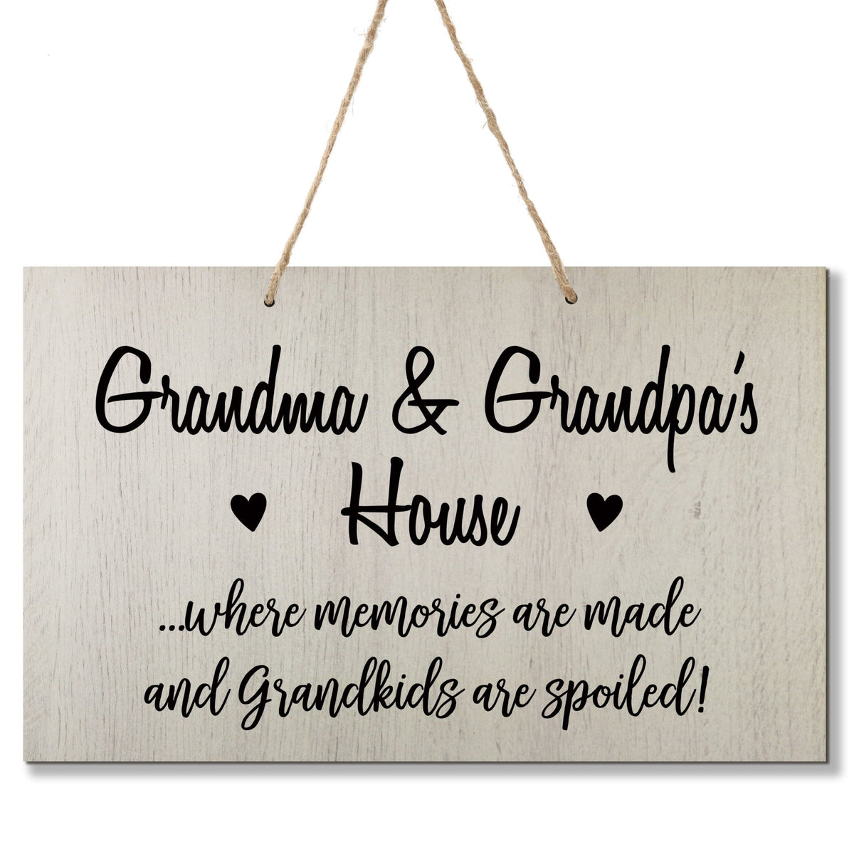 Grandparent Wall Hanging Sign Gift - Grandkids Spoiled - LifeSong Milestones