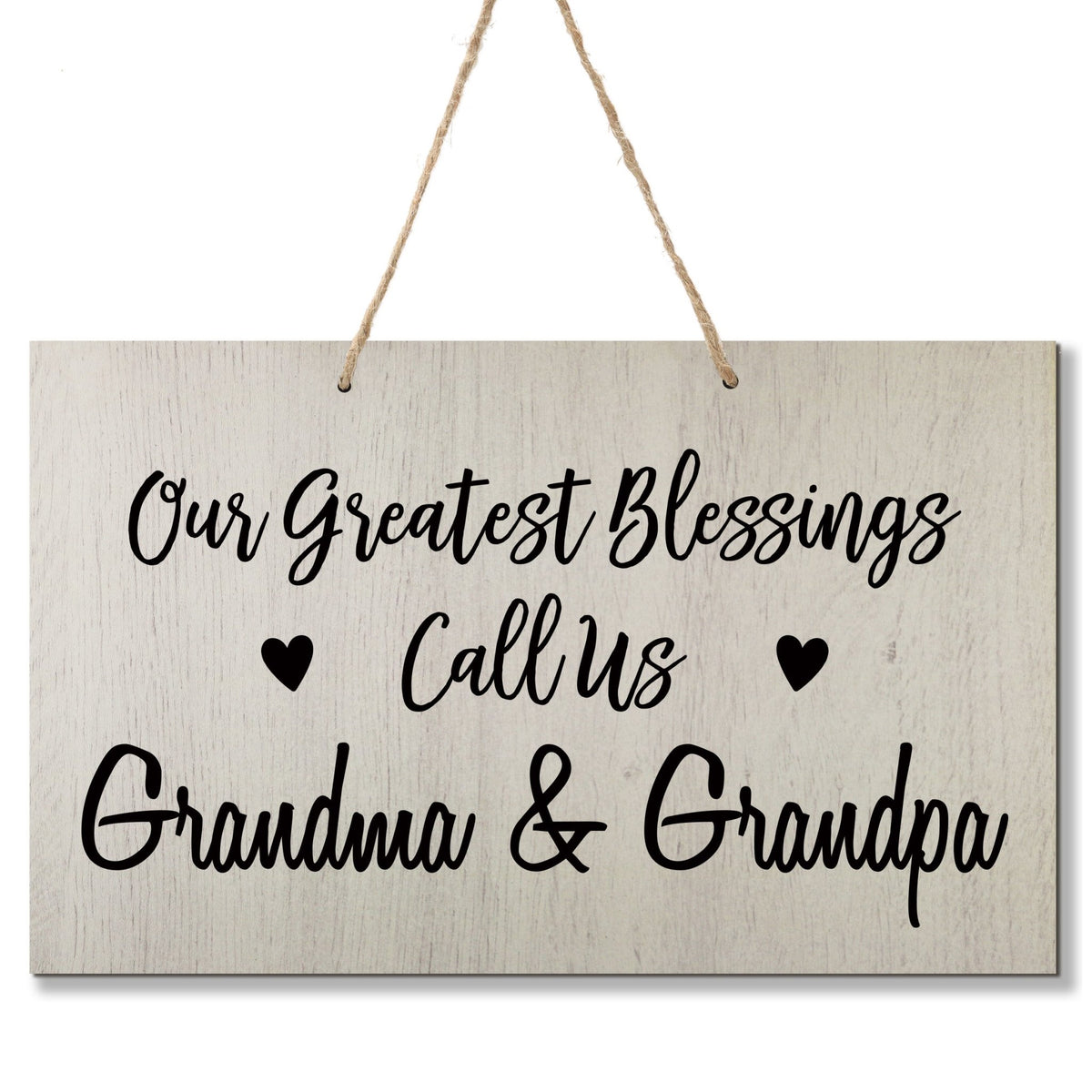 Grandparent Wall Hanging Sign Gift - Greatest Blessings - LifeSong Milestones