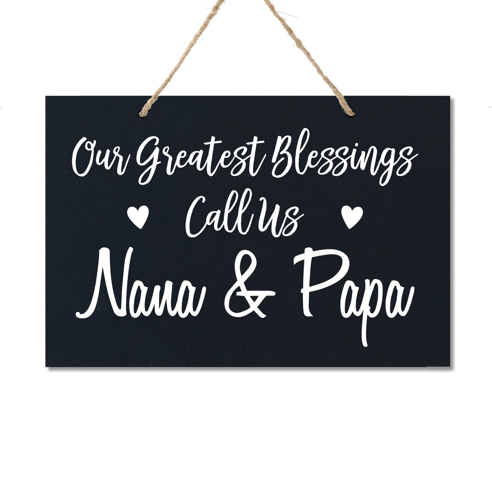 Grandparent Wall Hanging Sign Gift - Greatest Blessings - LifeSong Milestones