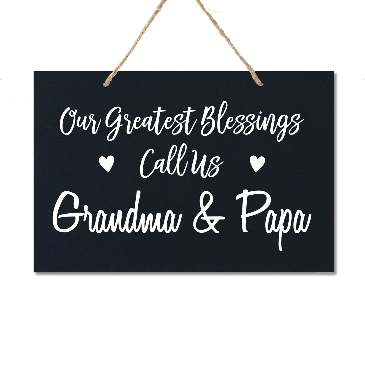 Grandparent Wall Hanging Sign Gift - Greatest Blessings - LifeSong Milestones