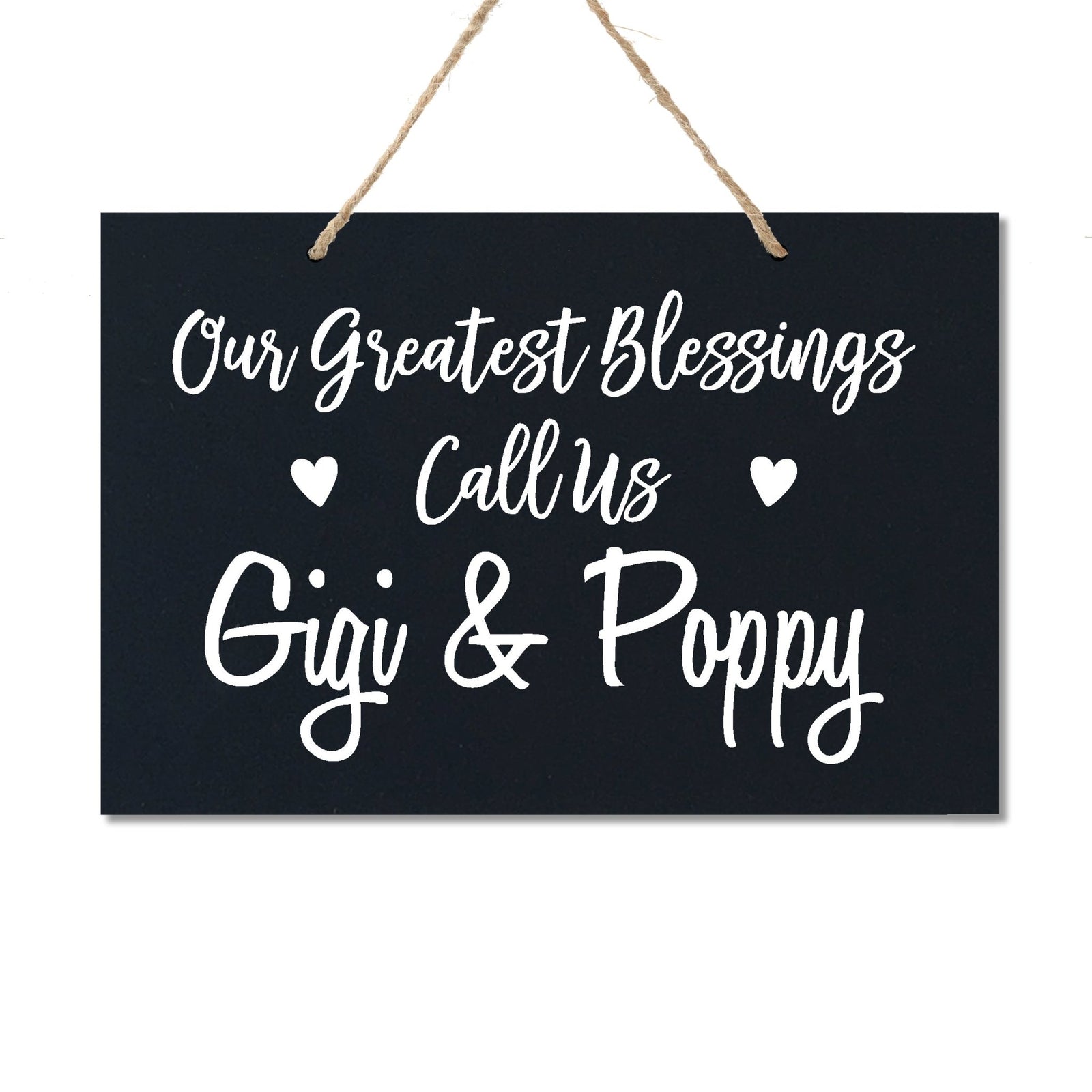 Grandparent Wall Hanging Sign Gift - Greatest Blessings - LifeSong Milestones