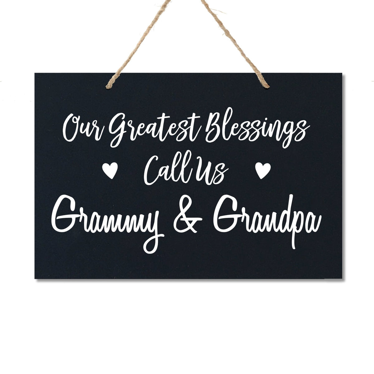 Grandparent Wall Hanging Sign Gift - Greatest Blessings - LifeSong Milestones