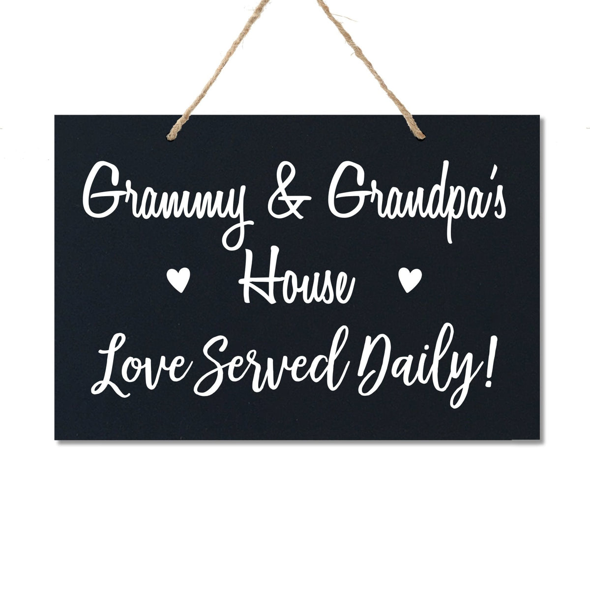 Grandparent Wall Hanging Sign Gift - Love Served Daily - LifeSong Milestones