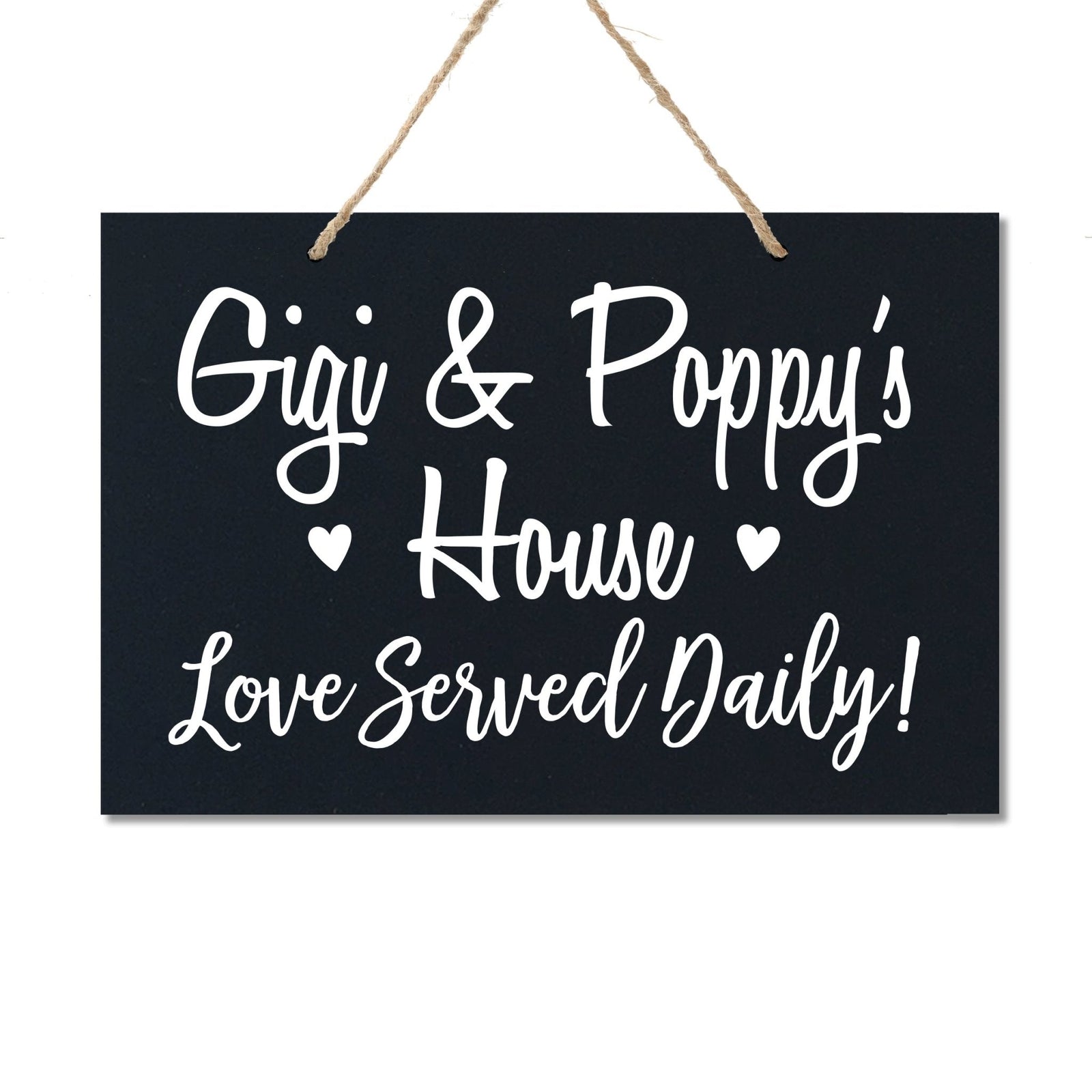 Grandparent Wall Hanging Sign Gift - Love Served Daily - LifeSong Milestones