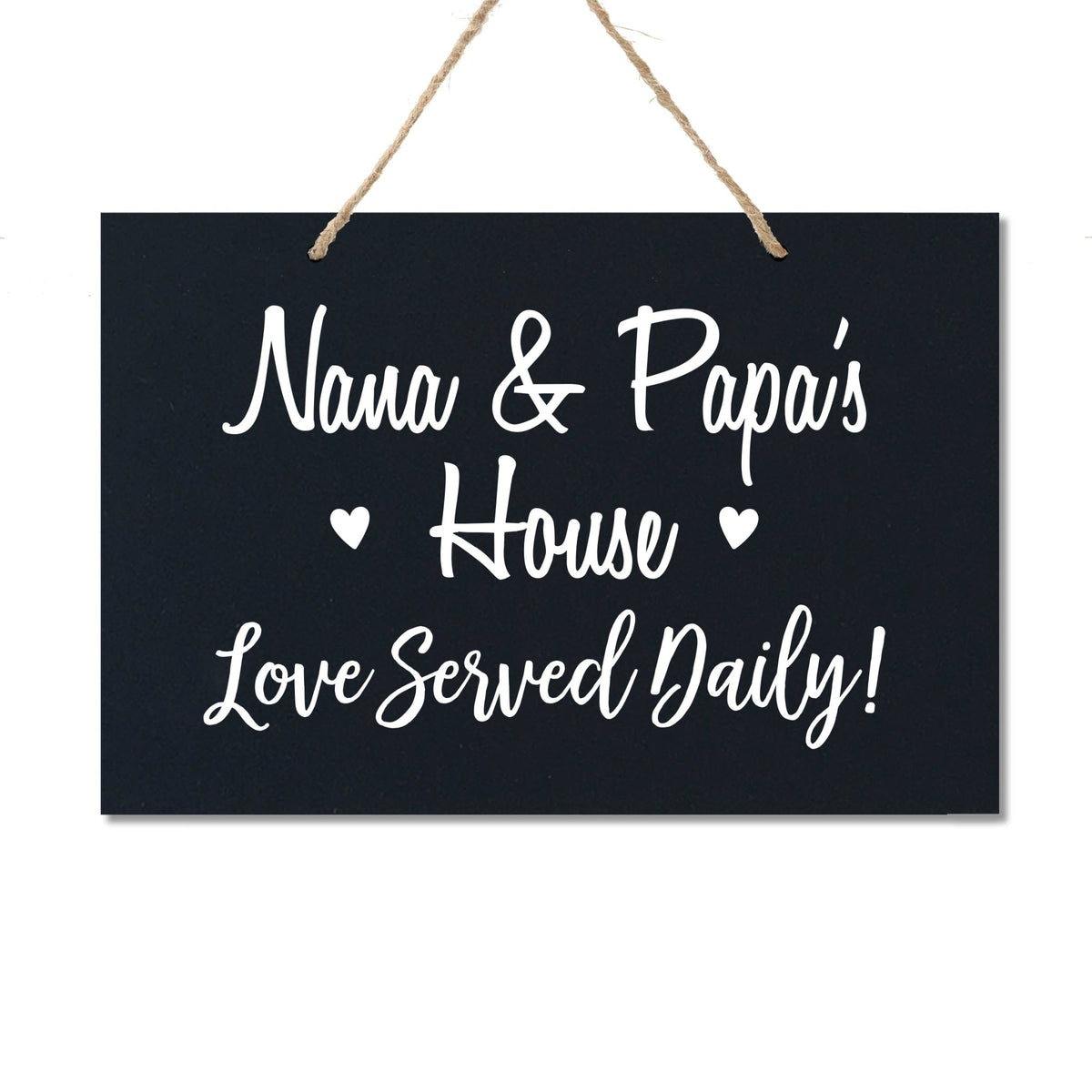 Grandparent Wall Hanging Sign Gift - Love Served Daily - LifeSong Milestones