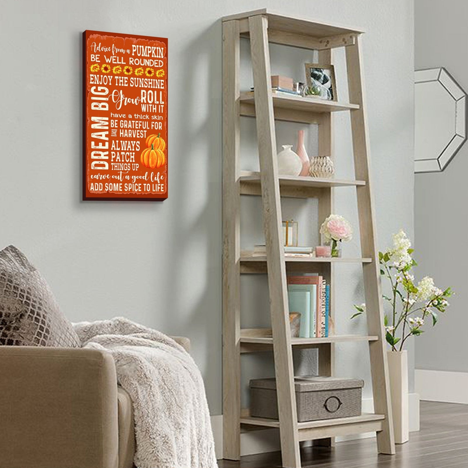 Hanging Fall Wooden Wall Art Sign for Home Decor - LifeSong Milestones