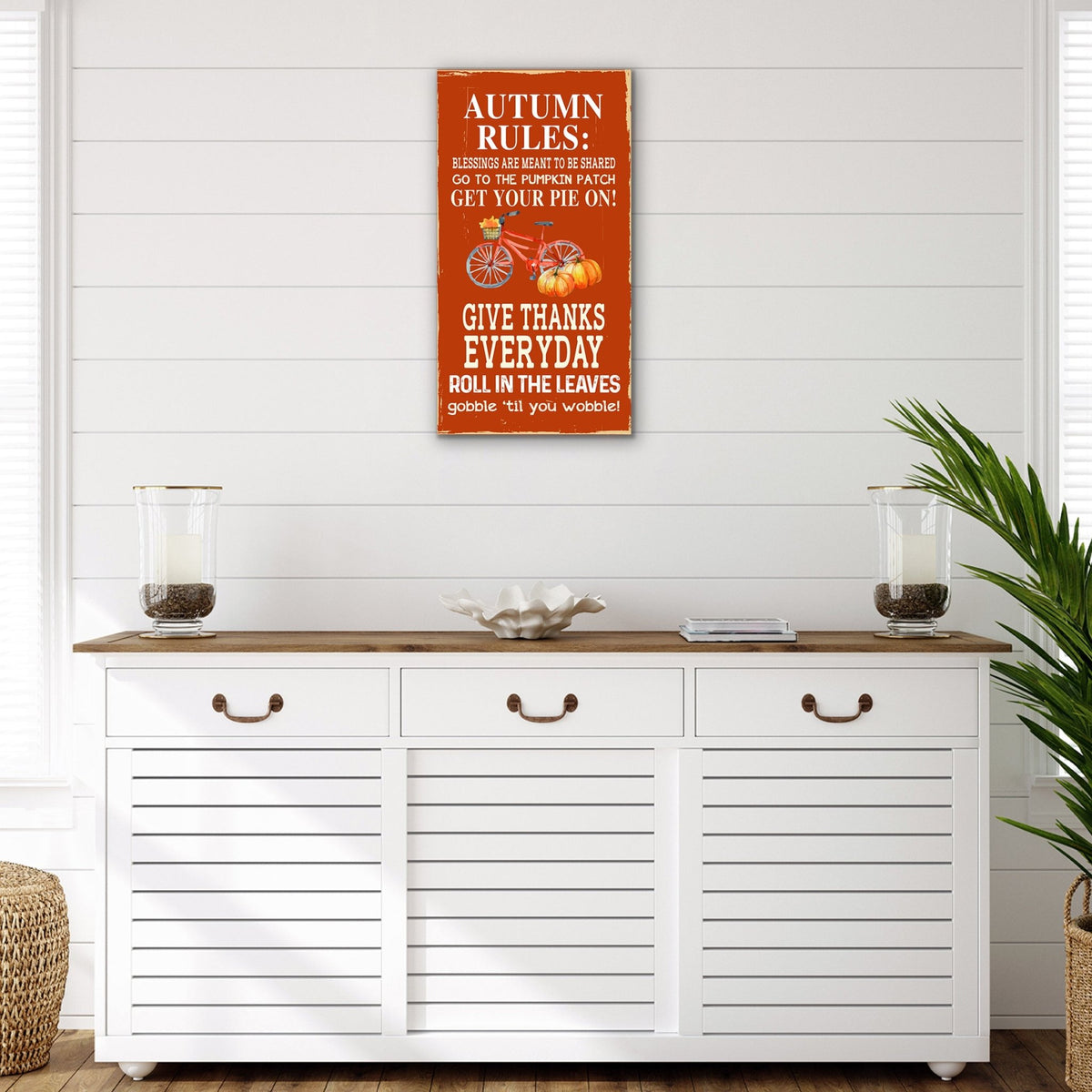 Hanging Fall Wooden Wall Art Sign for Home Decor - LifeSong Milestones