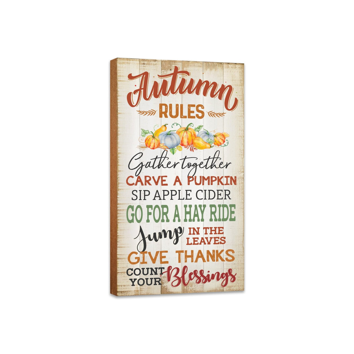 Hanging Fall Wooden Wall Art Sign for Home Decor - LifeSong Milestones