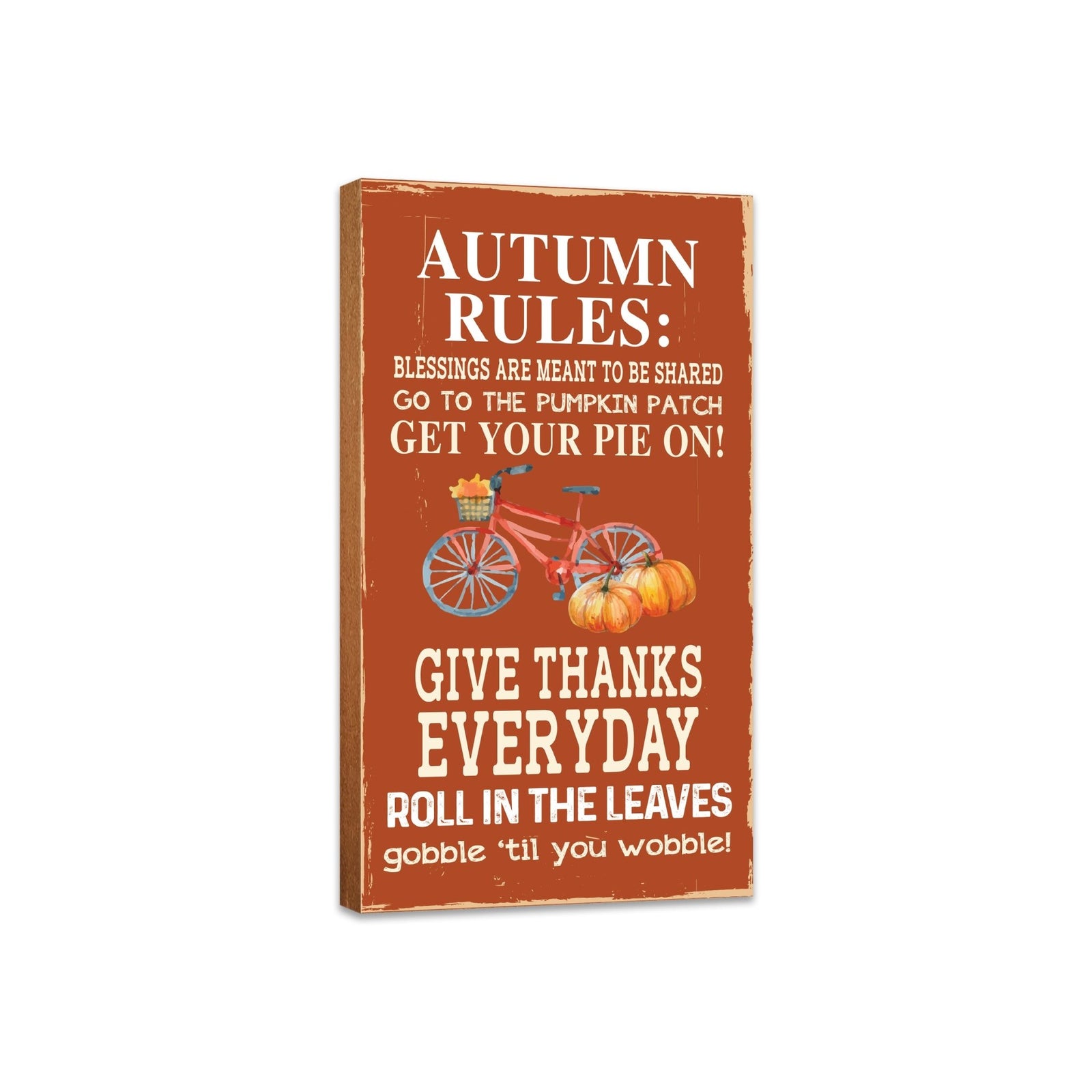 Hanging Fall Wooden Wall Art Sign for Home Decor - LifeSong Milestones