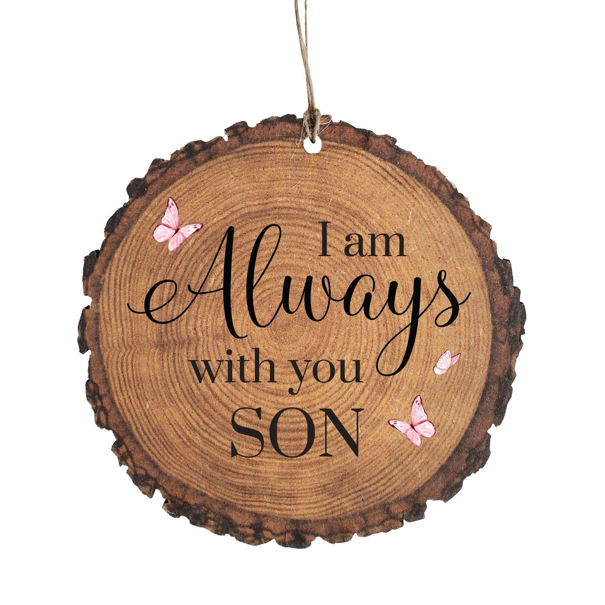 Hanging Memorial Bereavement Barky Ornament for Loss of Loved One - I Am Always With - LifeSong Milestones