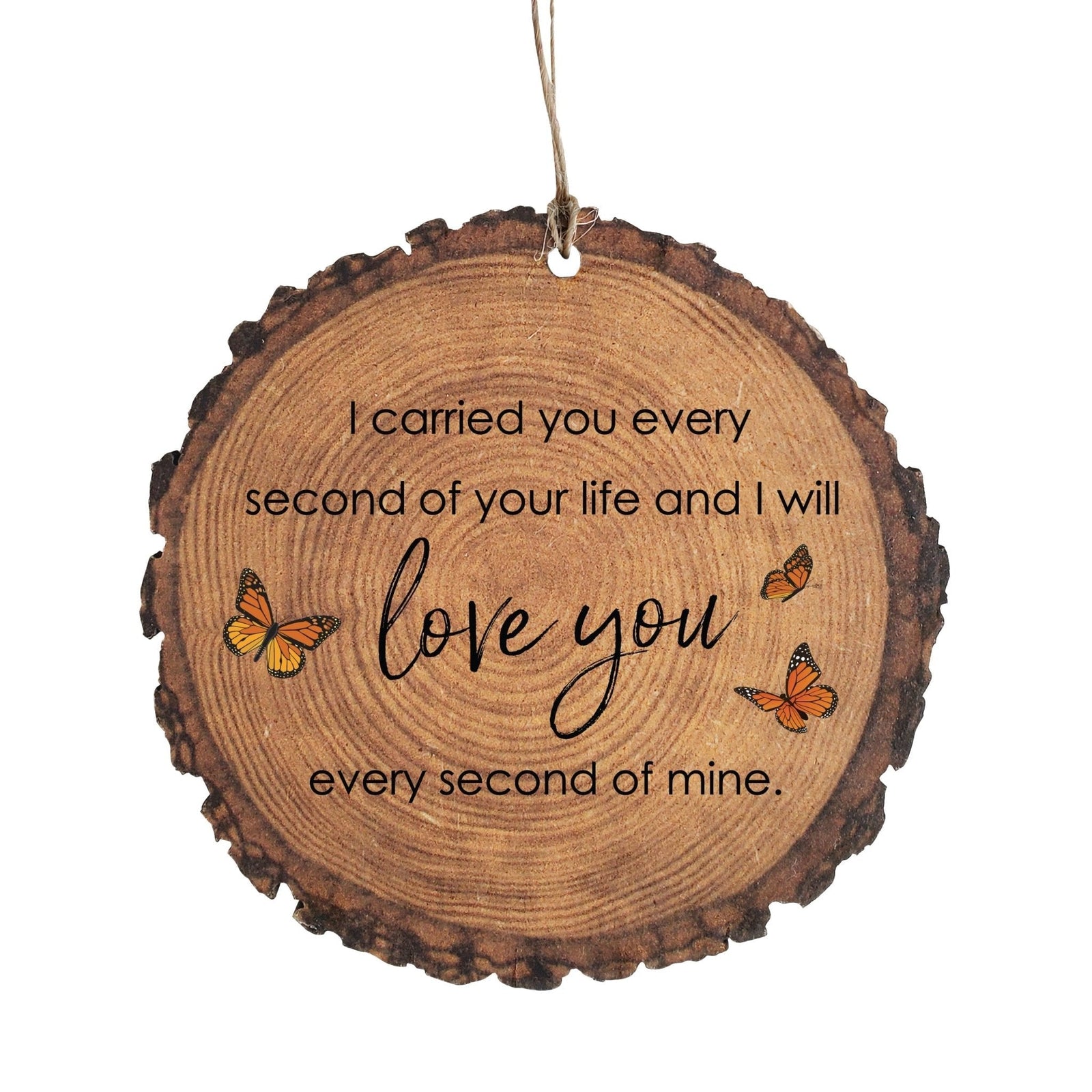 Hanging Memorial Bereavement Barky Ornament for Loss of Loved One - I Carried You - LifeSong Milestones