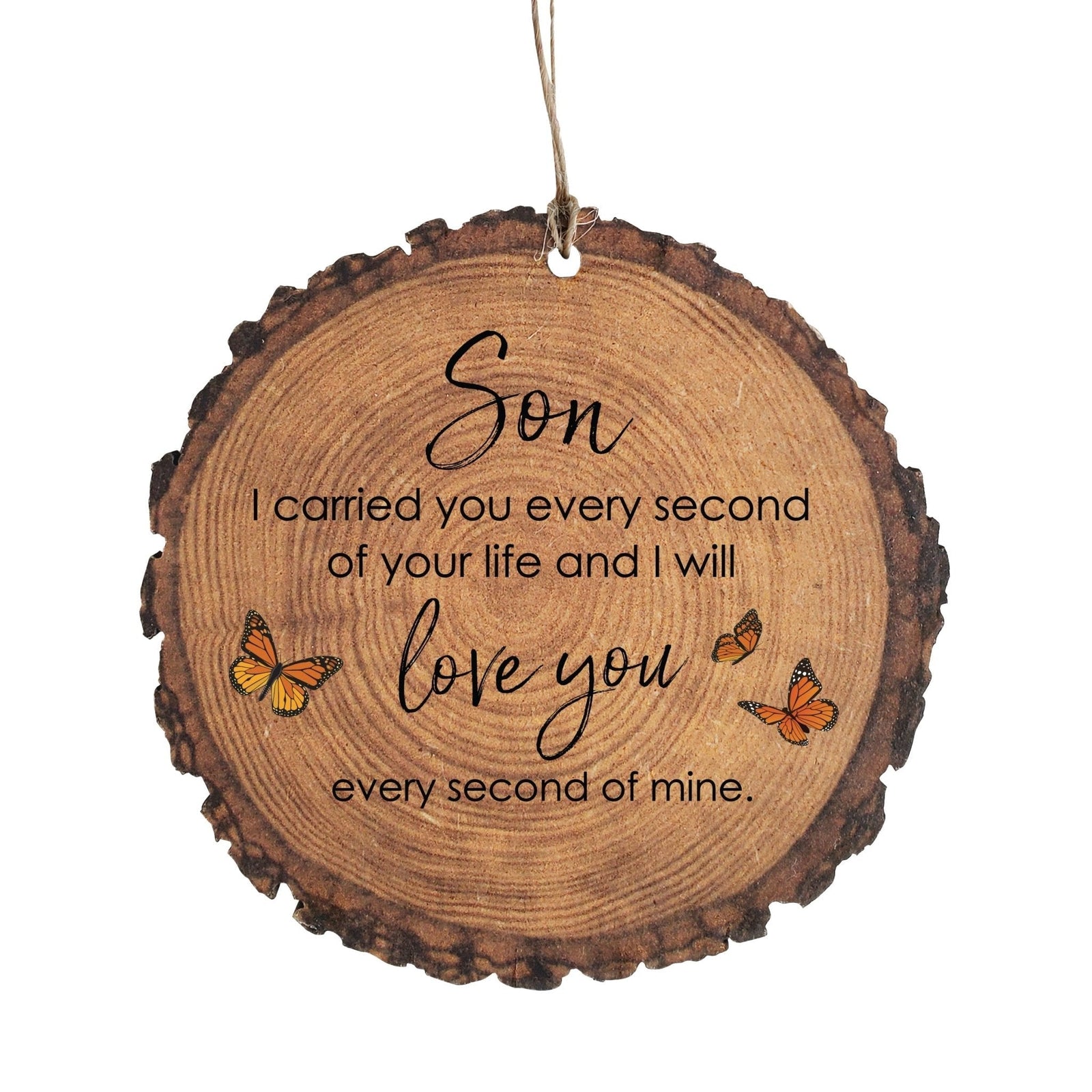 Hanging Memorial Bereavement Barky Ornament for Loss of Loved One - I Carried You - LifeSong Milestones