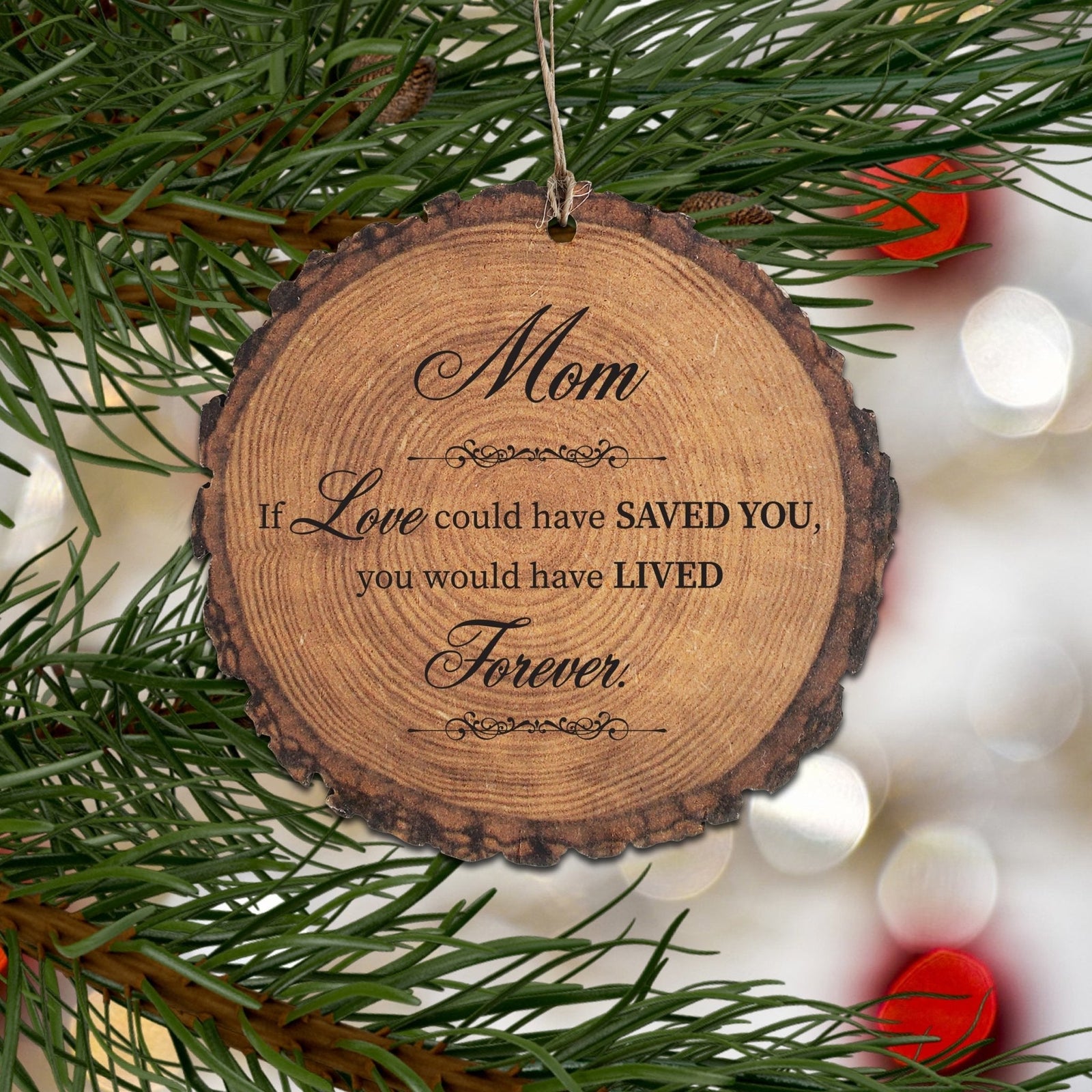 Hanging Memorial Bereavement Barky Ornament for Loss of Loved One - If Love Could - LifeSong Milestones
