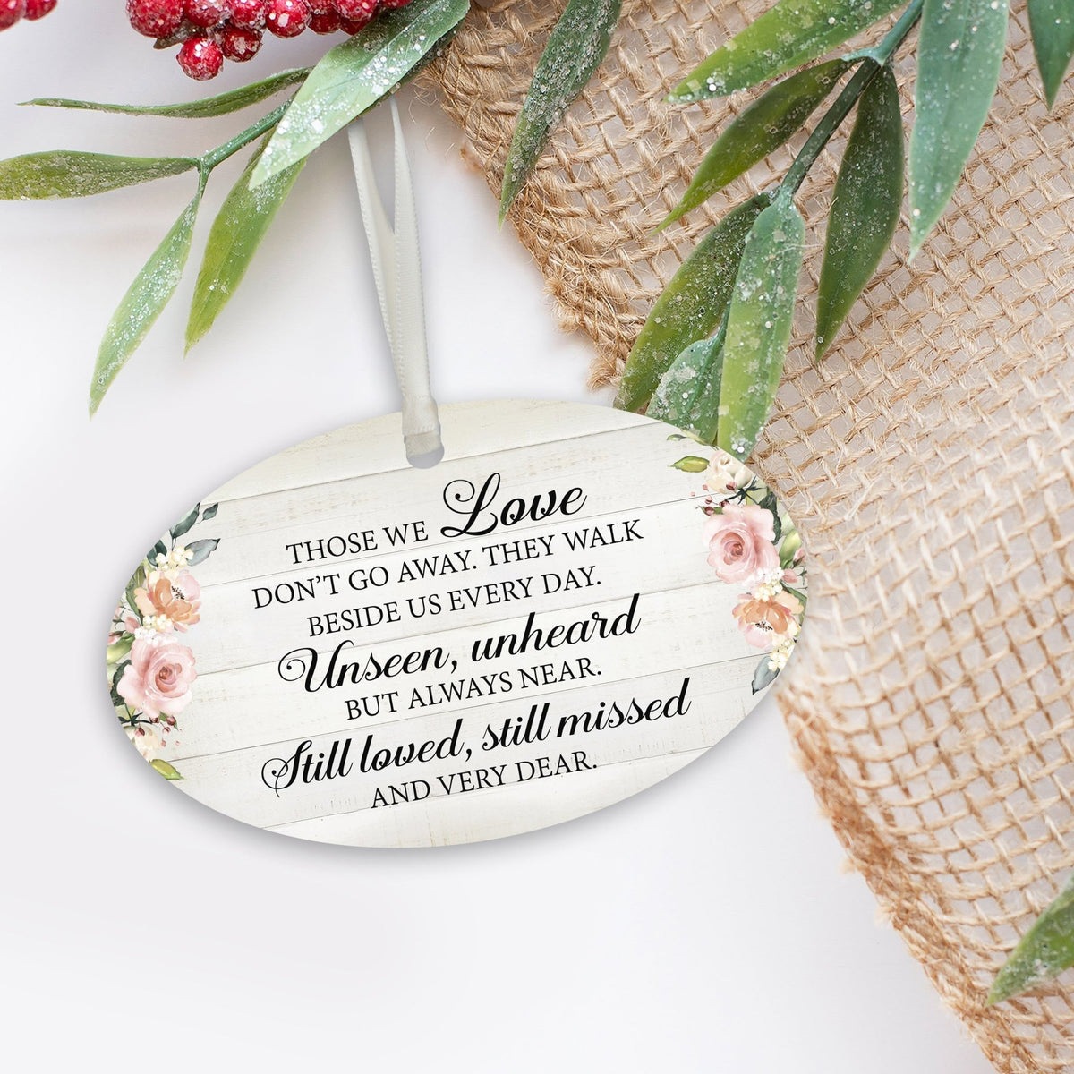 Hanging Memorial Bereavement Ornament for Loss of Loved One - LifeSong Milestones