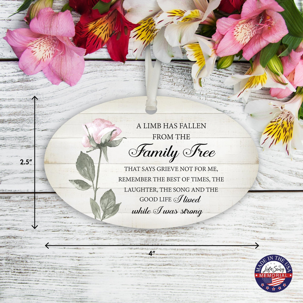 Hanging Memorial Bereavement Ornament for Loss of Loved One - LifeSong Milestones