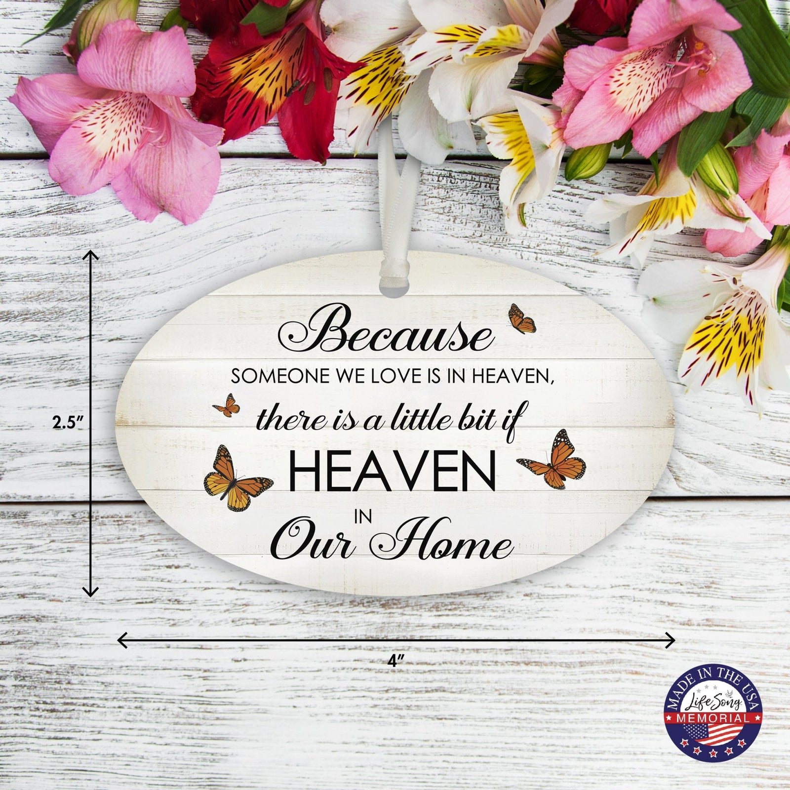 Hanging Memorial Bereavement Ornament for Loss of Loved One - LifeSong Milestones