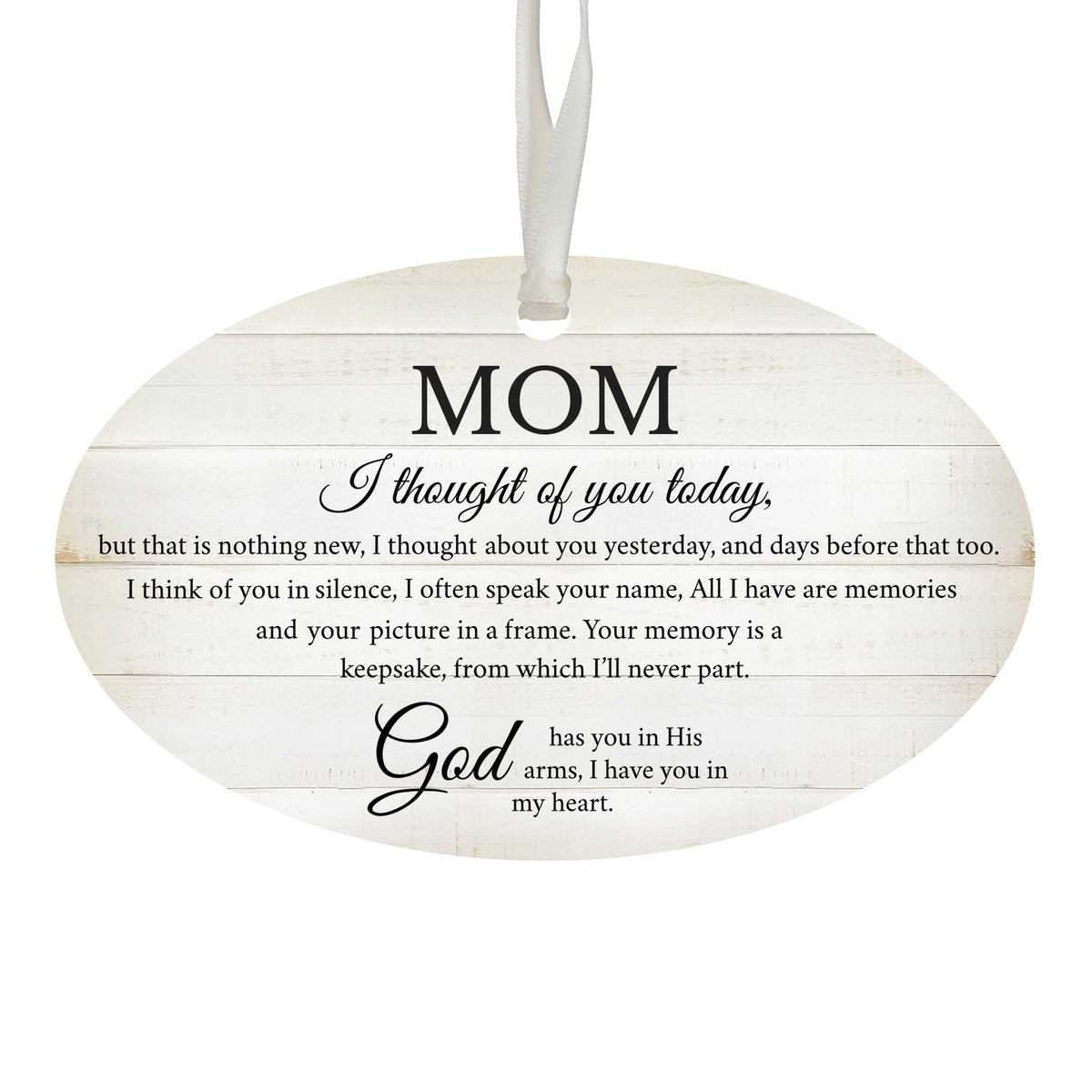 Hanging Memorial Bereavement Ornament for Loss of Loved One - I Thought Of You - LifeSong Milestones