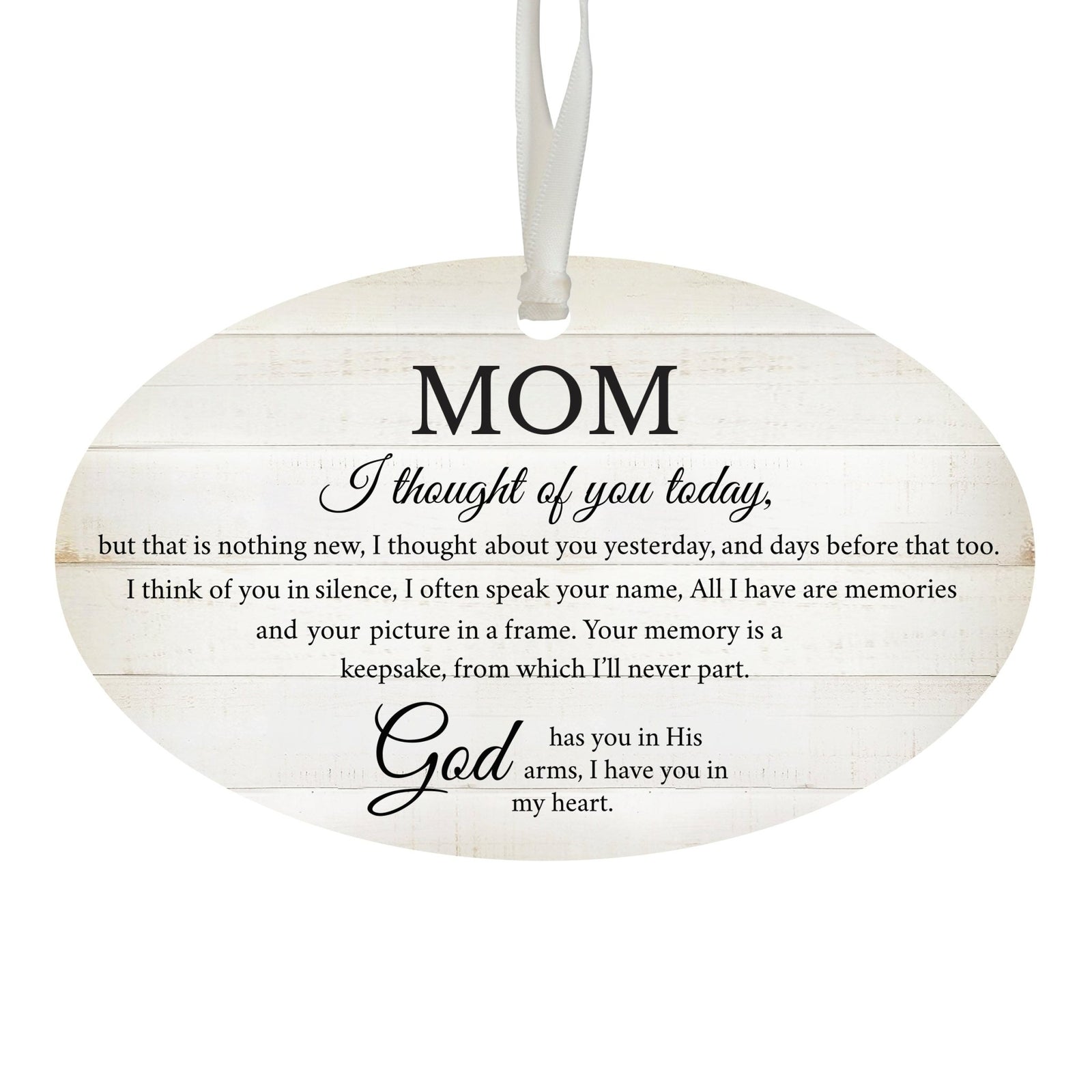 Hanging Memorial Bereavement Ornament for Loss of Loved One - I Thought Of You - LifeSong Milestones