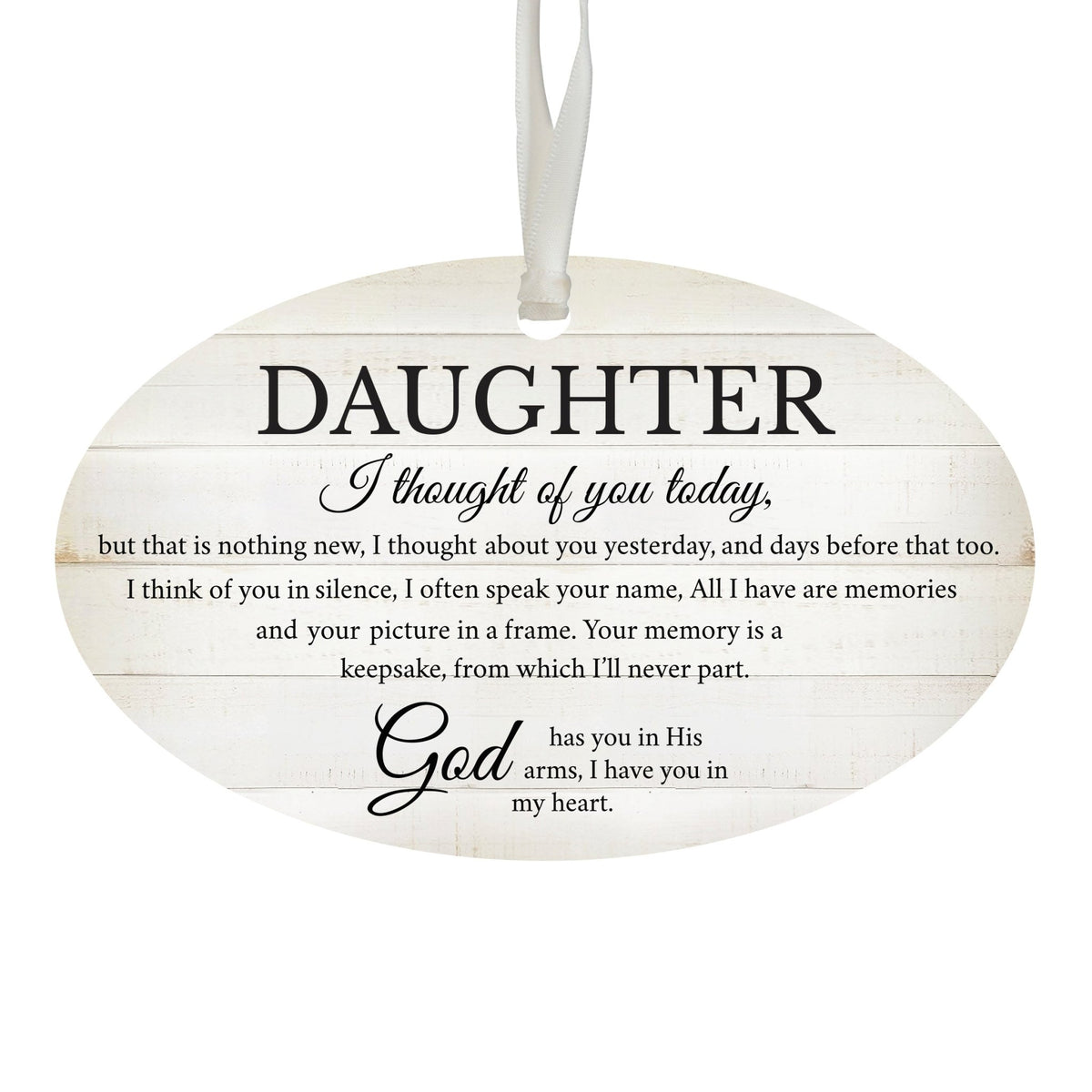 Hanging Memorial Bereavement Ornament for Loss of Loved One - I Thought Of You - LifeSong Milestones