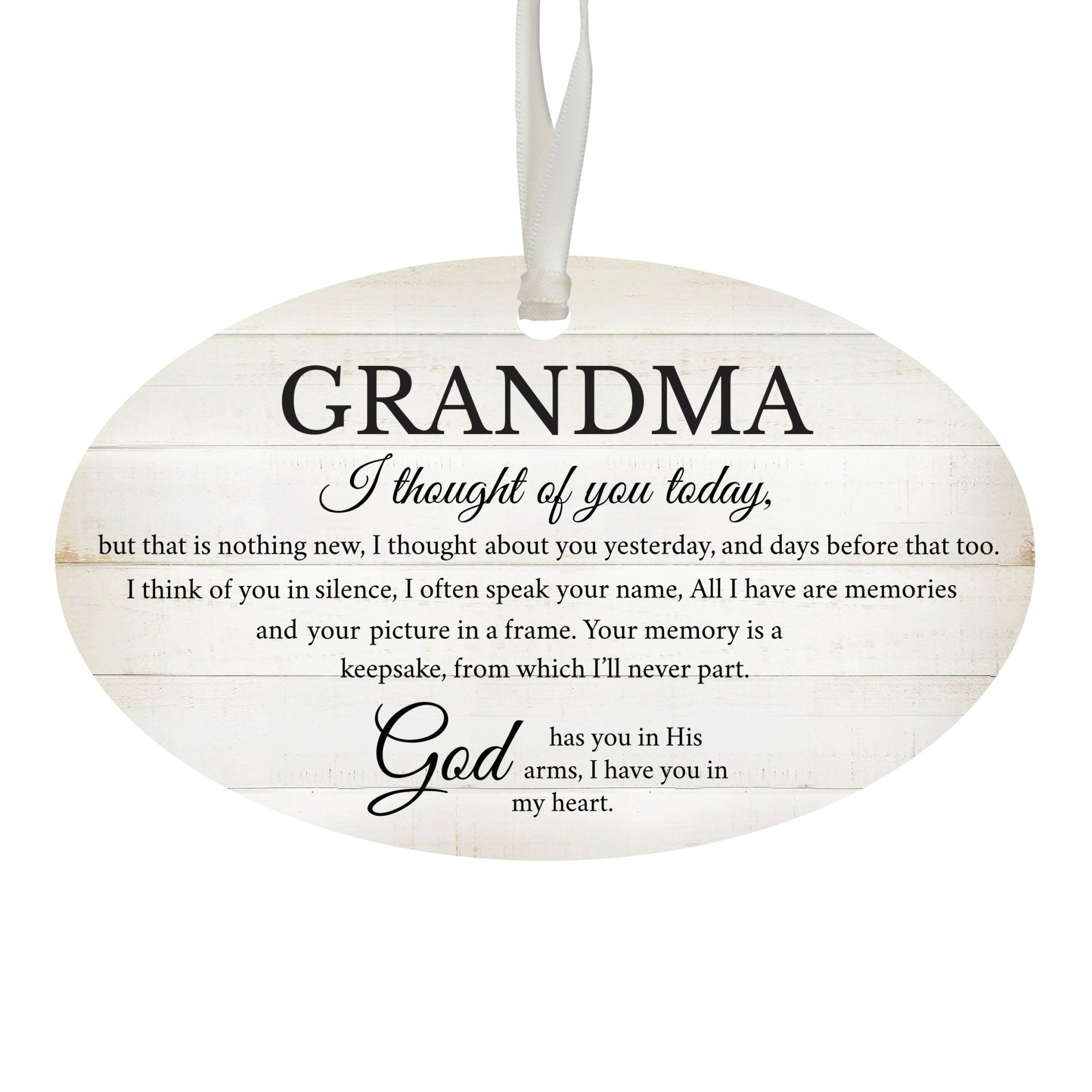 Hanging Memorial Bereavement Ornament for Loss of Loved One - I Thought Of You - LifeSong Milestones
