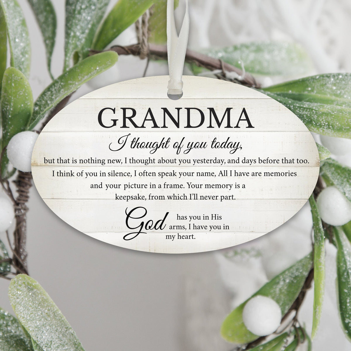 Hanging Memorial Bereavement Ornament for Loss of Loved One - I Thought Of You - LifeSong Milestones