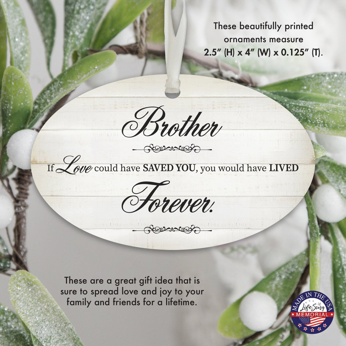 Hanging Memorial Bereavement Ornament for Loss of Loved One - If Love Could - LifeSong Milestones